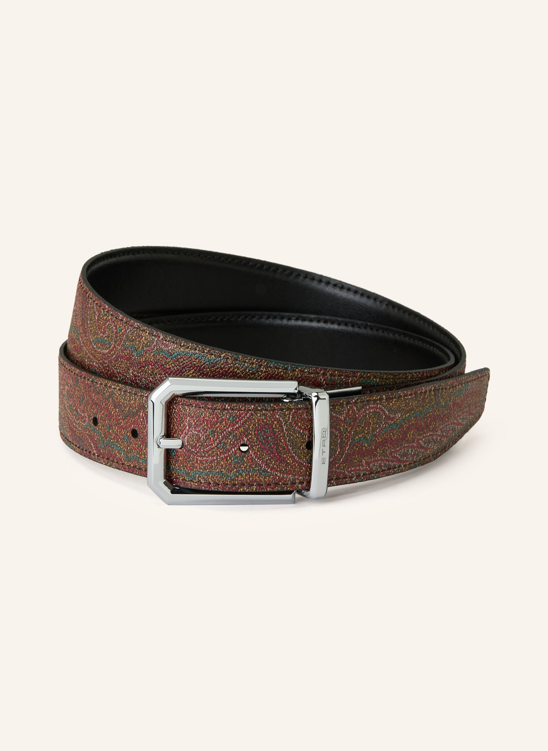 Etro Etro Gürtel braun in DUNKELROT / PETROL