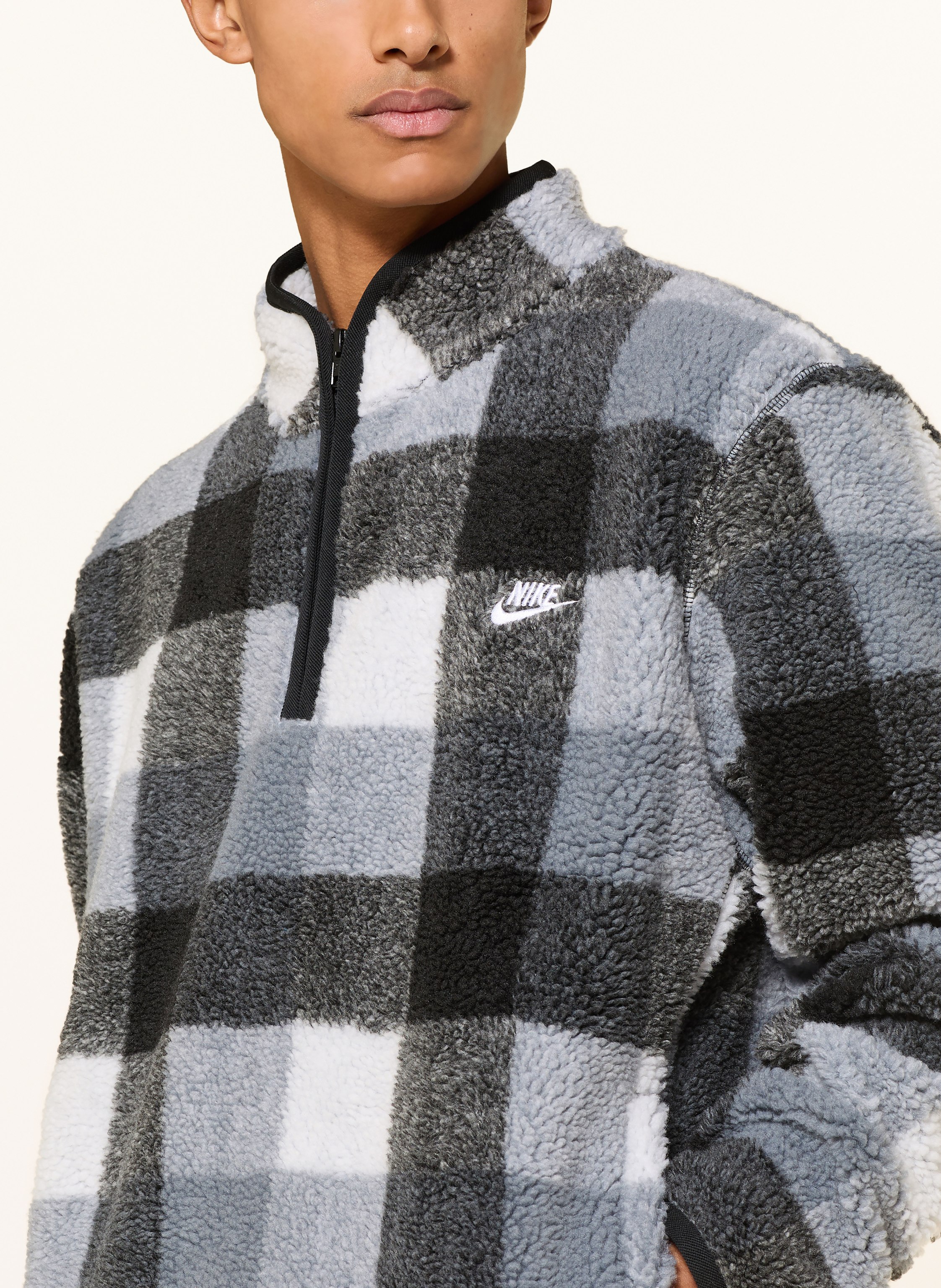 Thumbnail - Nike Fleece-Troyer Club schwarz