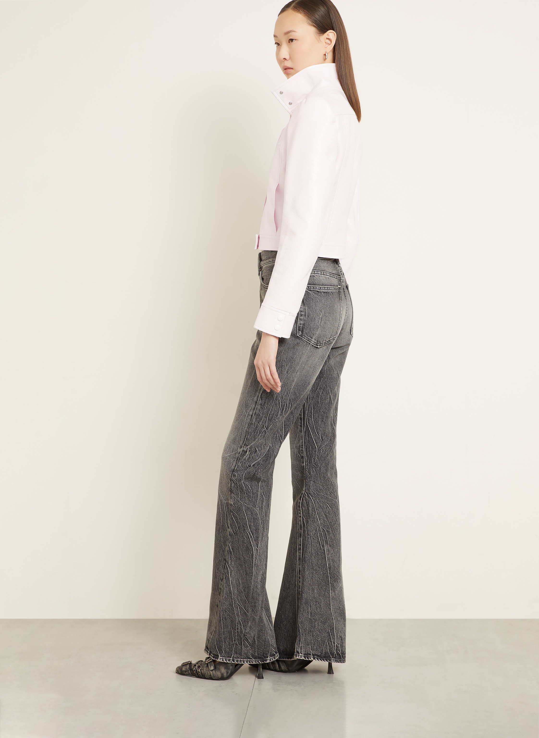 Thumbnail - Acne Studios Flared Jeans schwarz