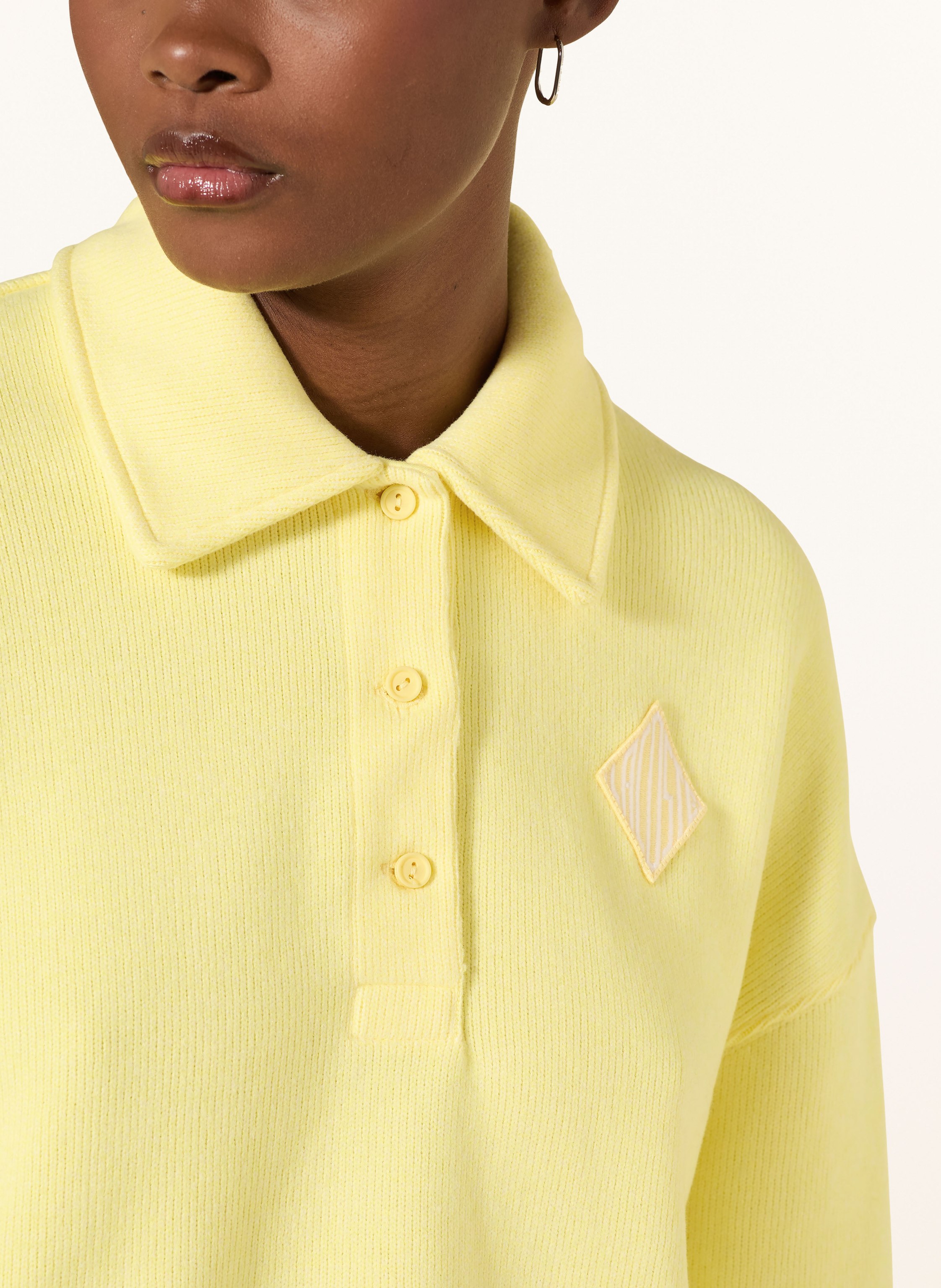 Thumbnail - Lacoste Oversized-Sweatshirt gelb