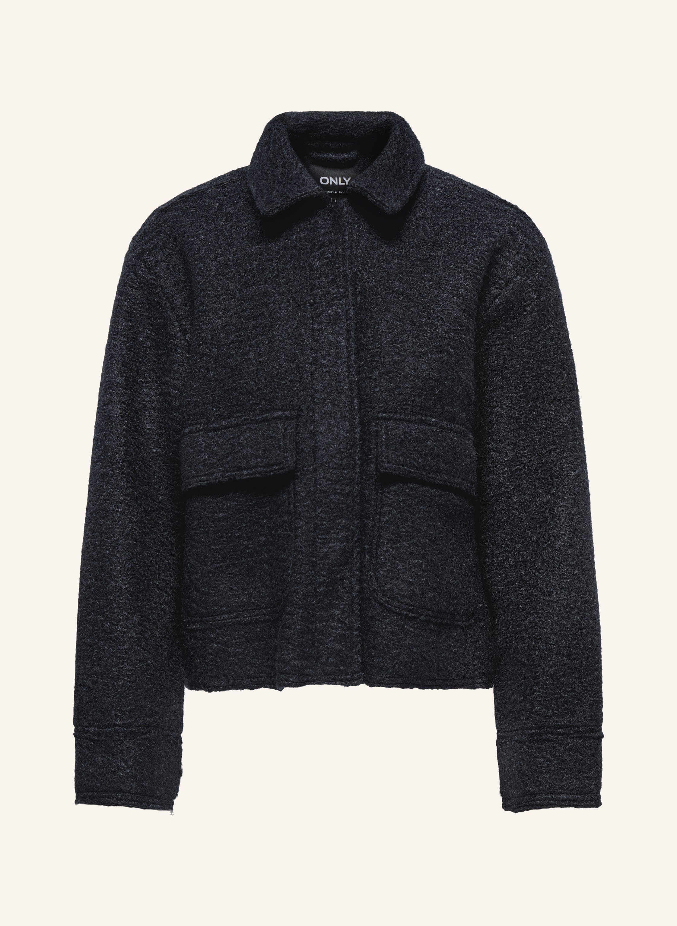 Only Bouclé-Blouson blau
