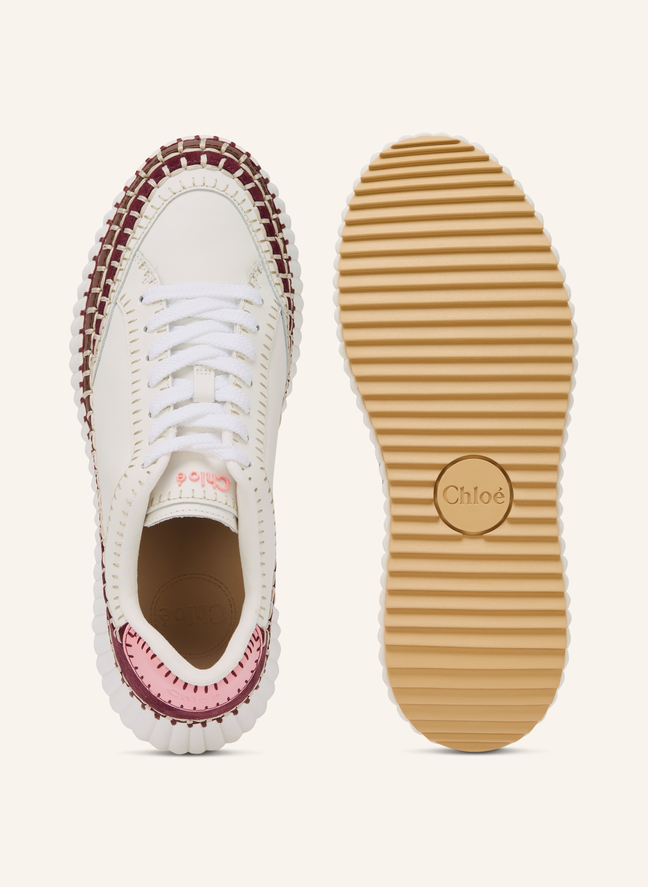 Thumbnail - Chloé Sneaker Nama weiss