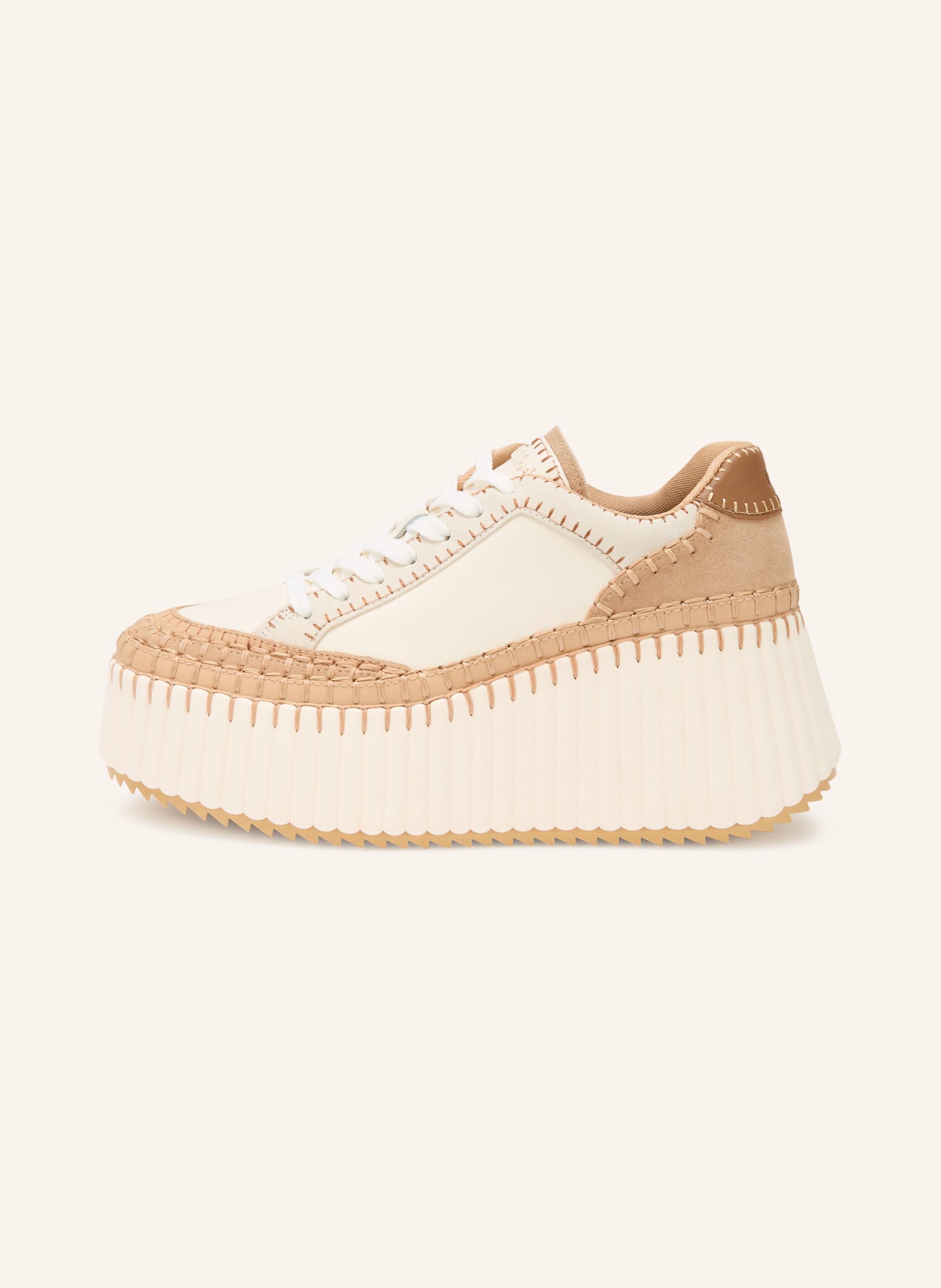 Thumbnail - Chloé Sneaker Nama beige