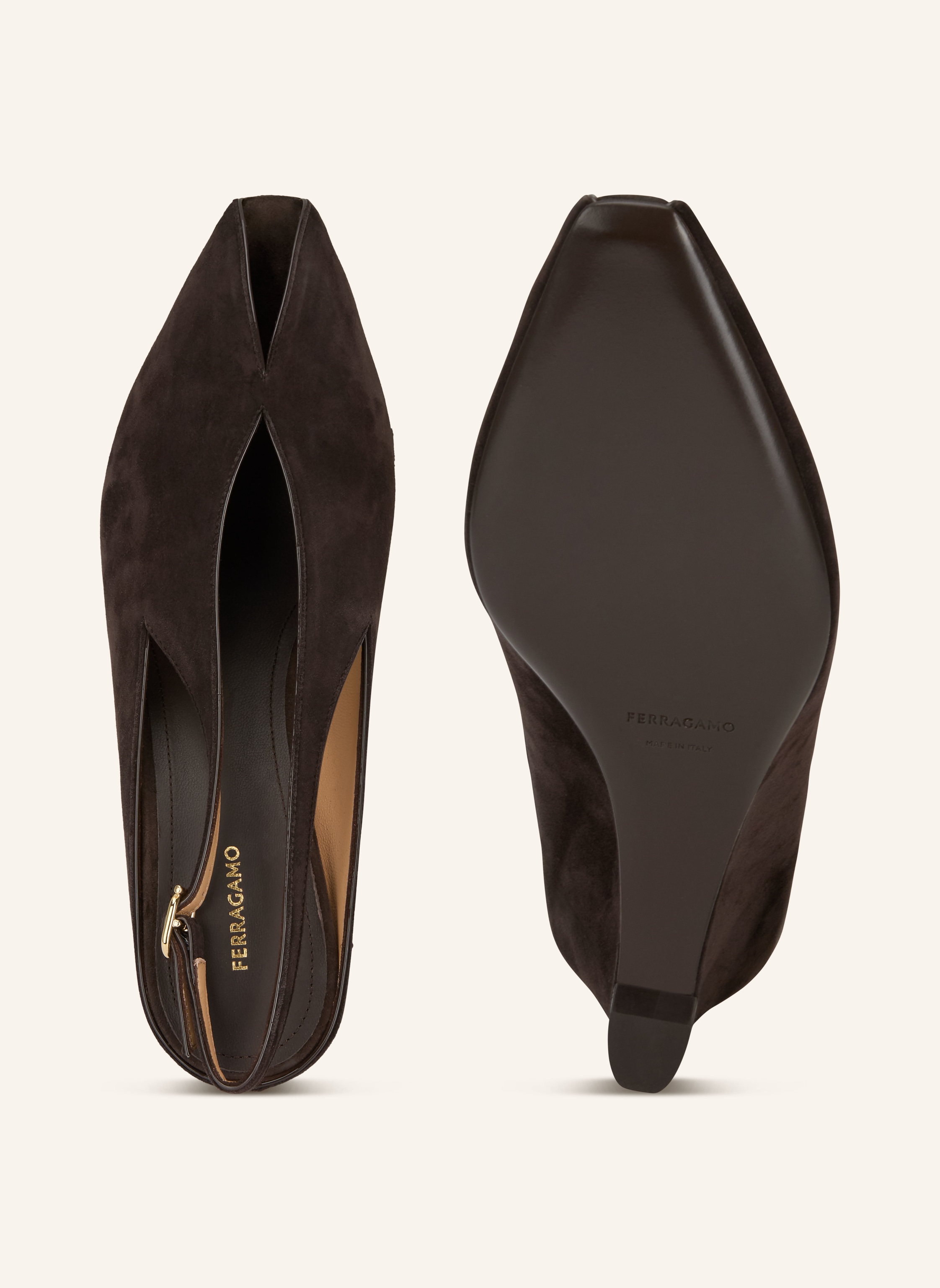 Thumbnail - Ferragamo Wedges braun