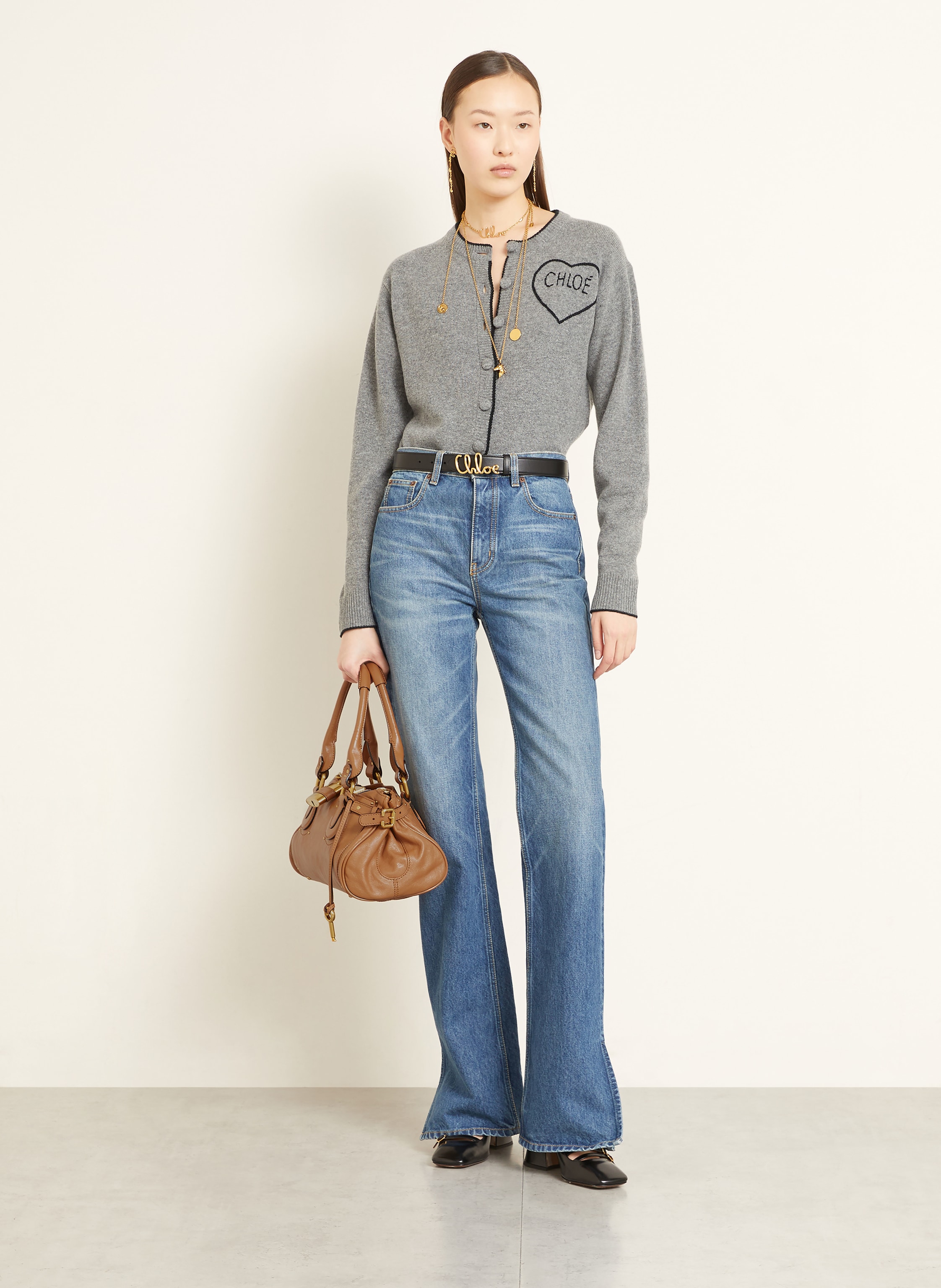 Thumbnail - Chloé Schultertasche Paddington braun