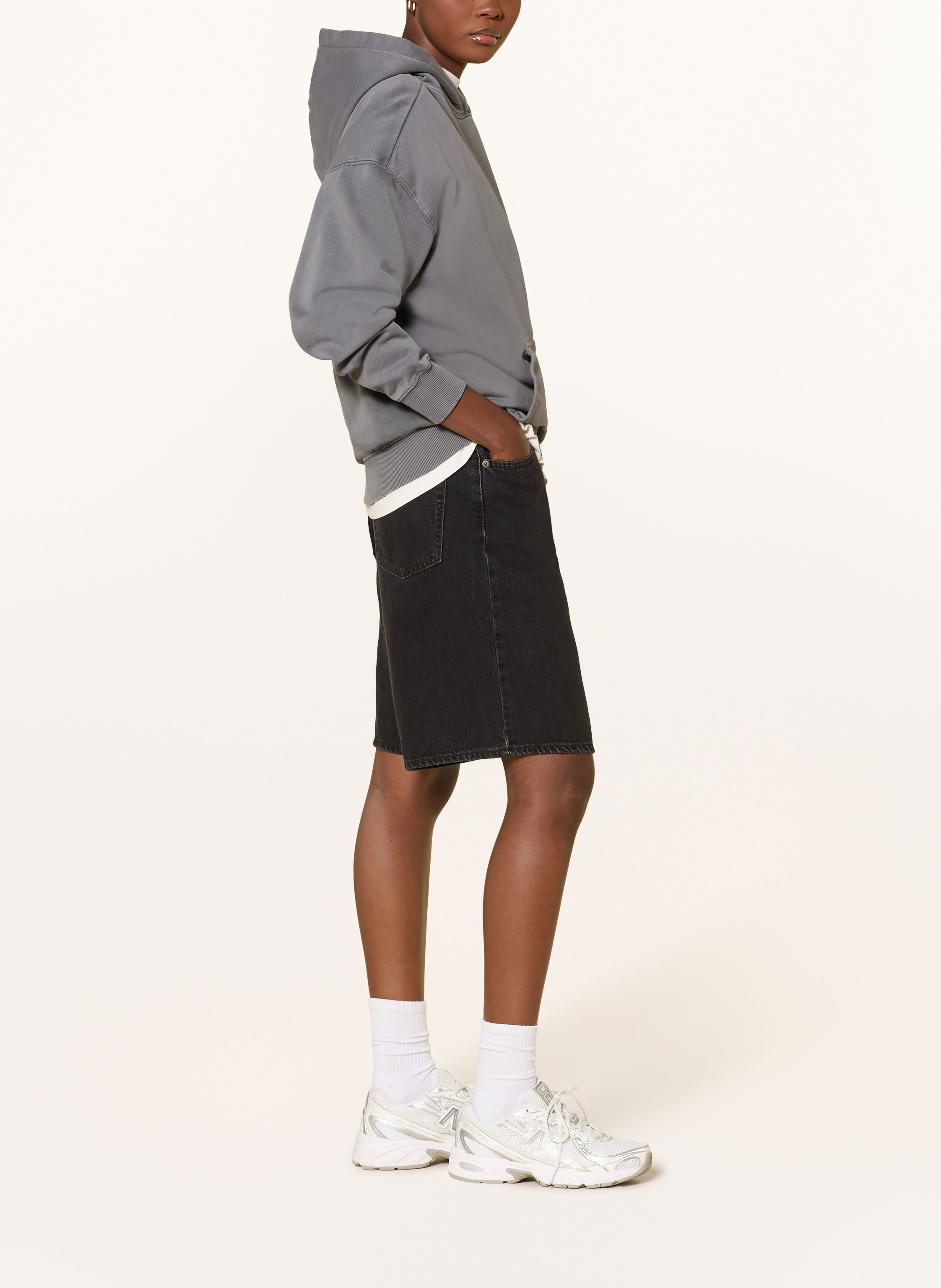 Thumbnail - Pegador Oversized-Hoodie Clarita grau