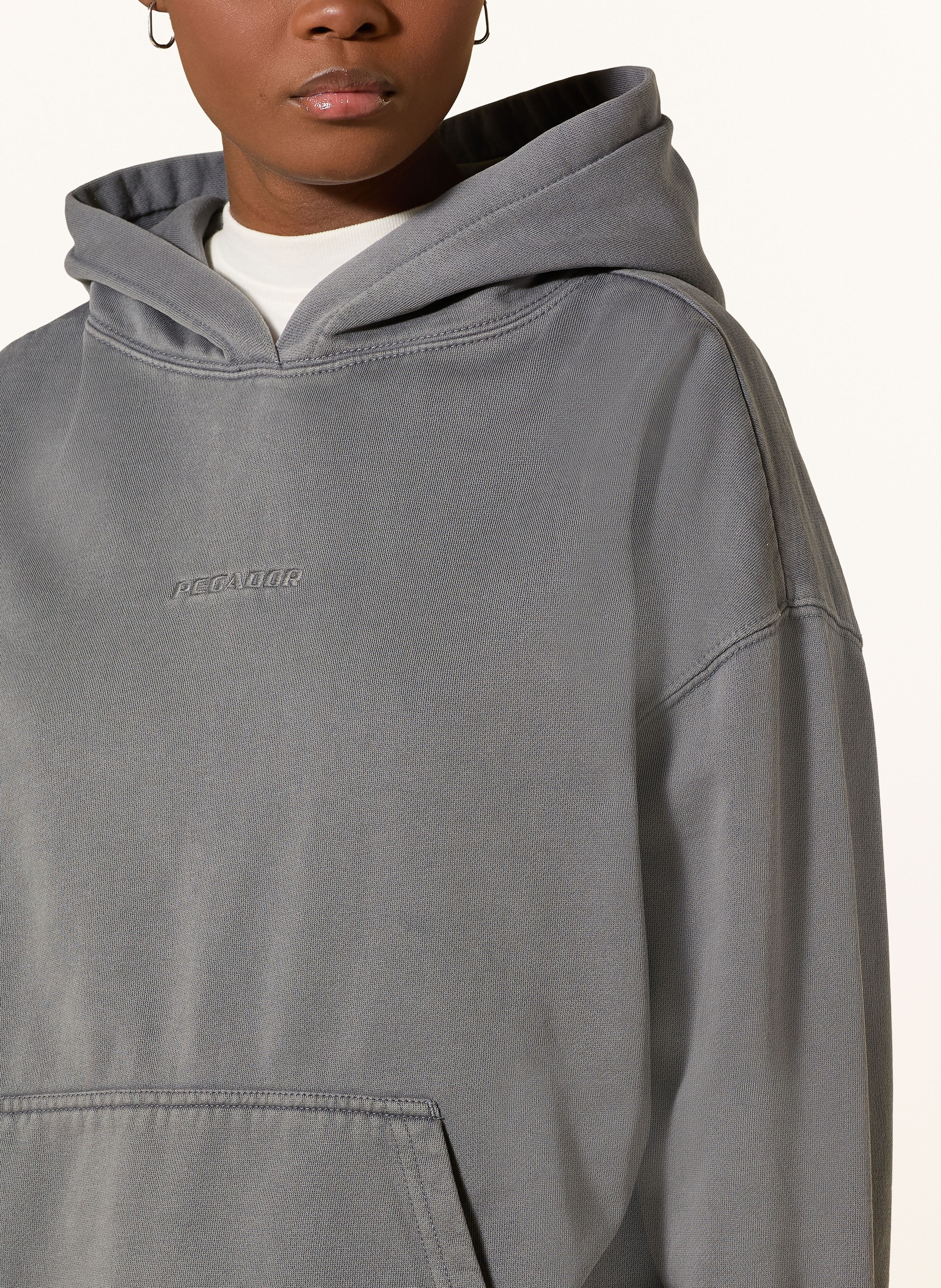 Thumbnail - Pegador Oversized-Hoodie Clarita grau