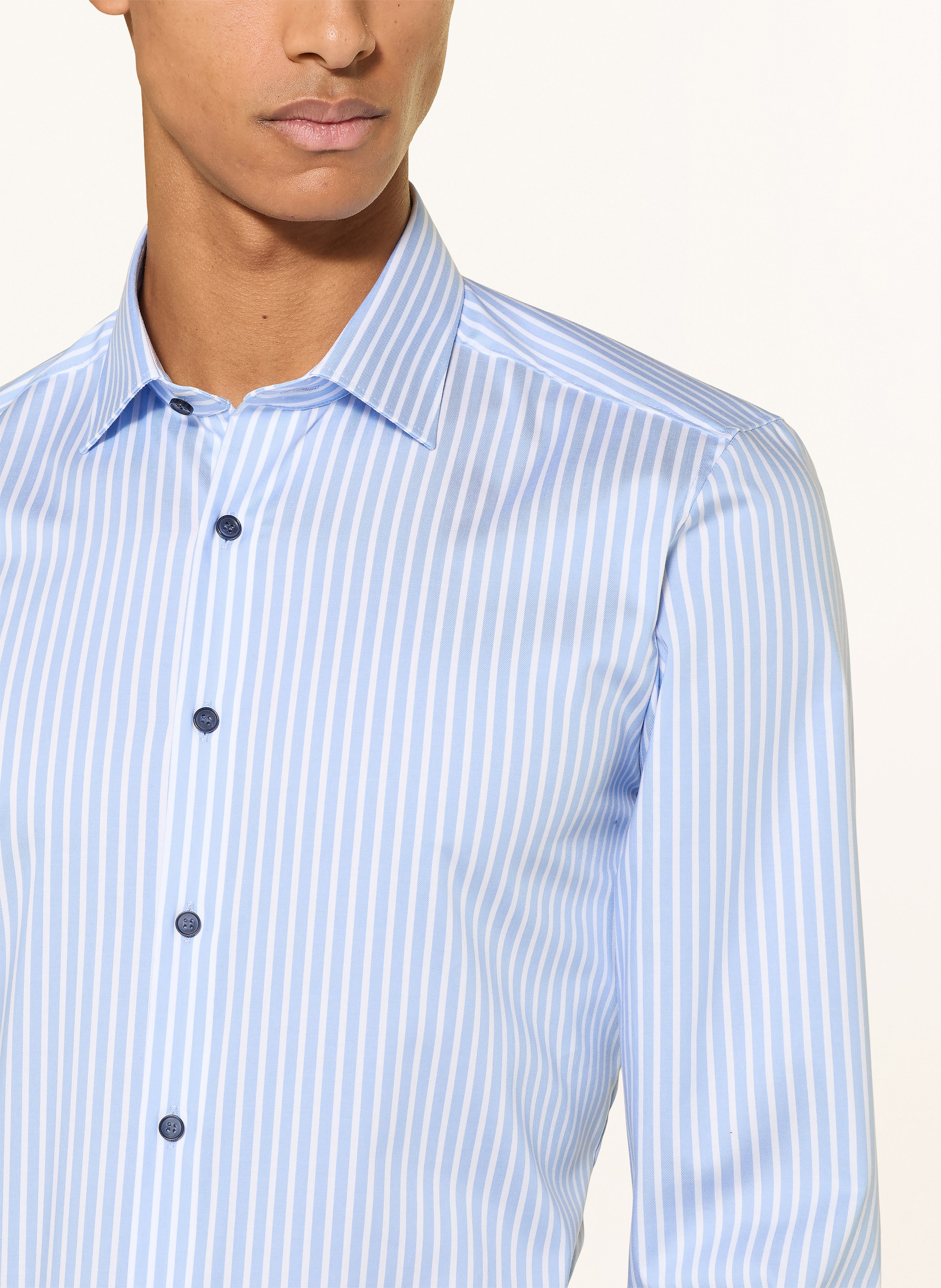 Thumbnail - Olymp Hemd Body Fit blau