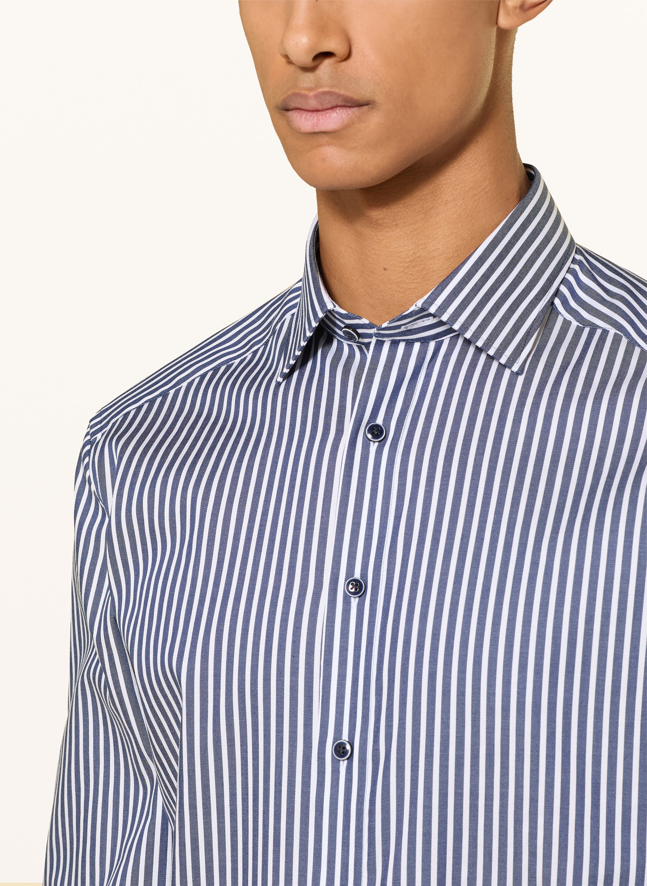 Thumbnail - Olymp Hemd Modern Fit blau