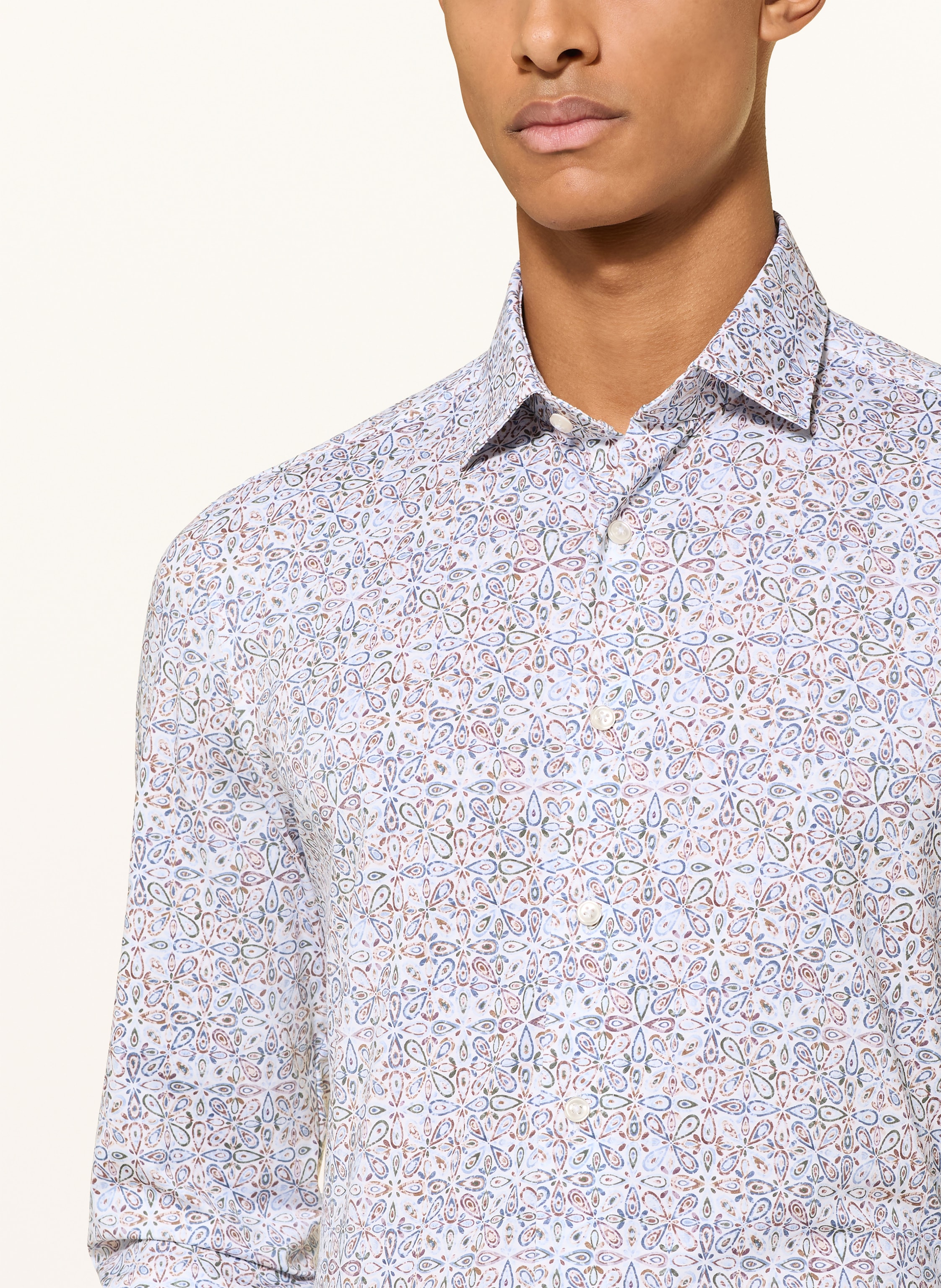 Thumbnail - Olymp Jerseyhemd Luxor 24/Seven Modern Fit blau