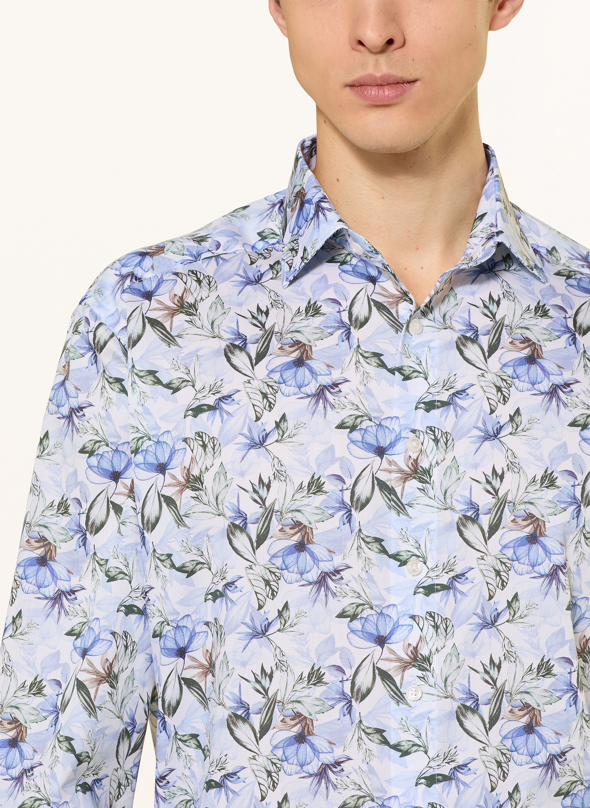 Thumbnail - Olymp Hemd Luxor Comfort Fit blau