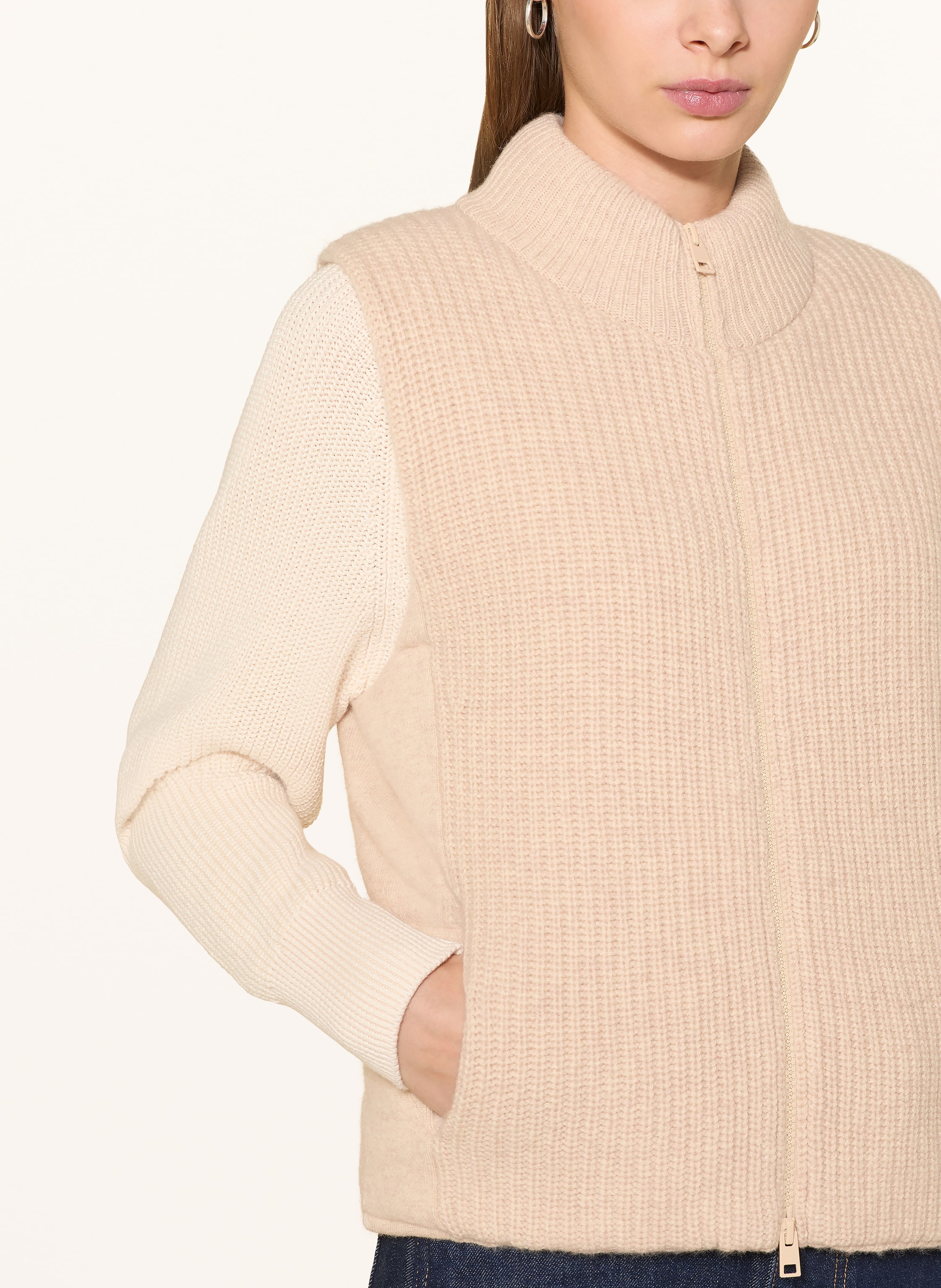 Thumbnail - Darling Harbour Strickweste beige