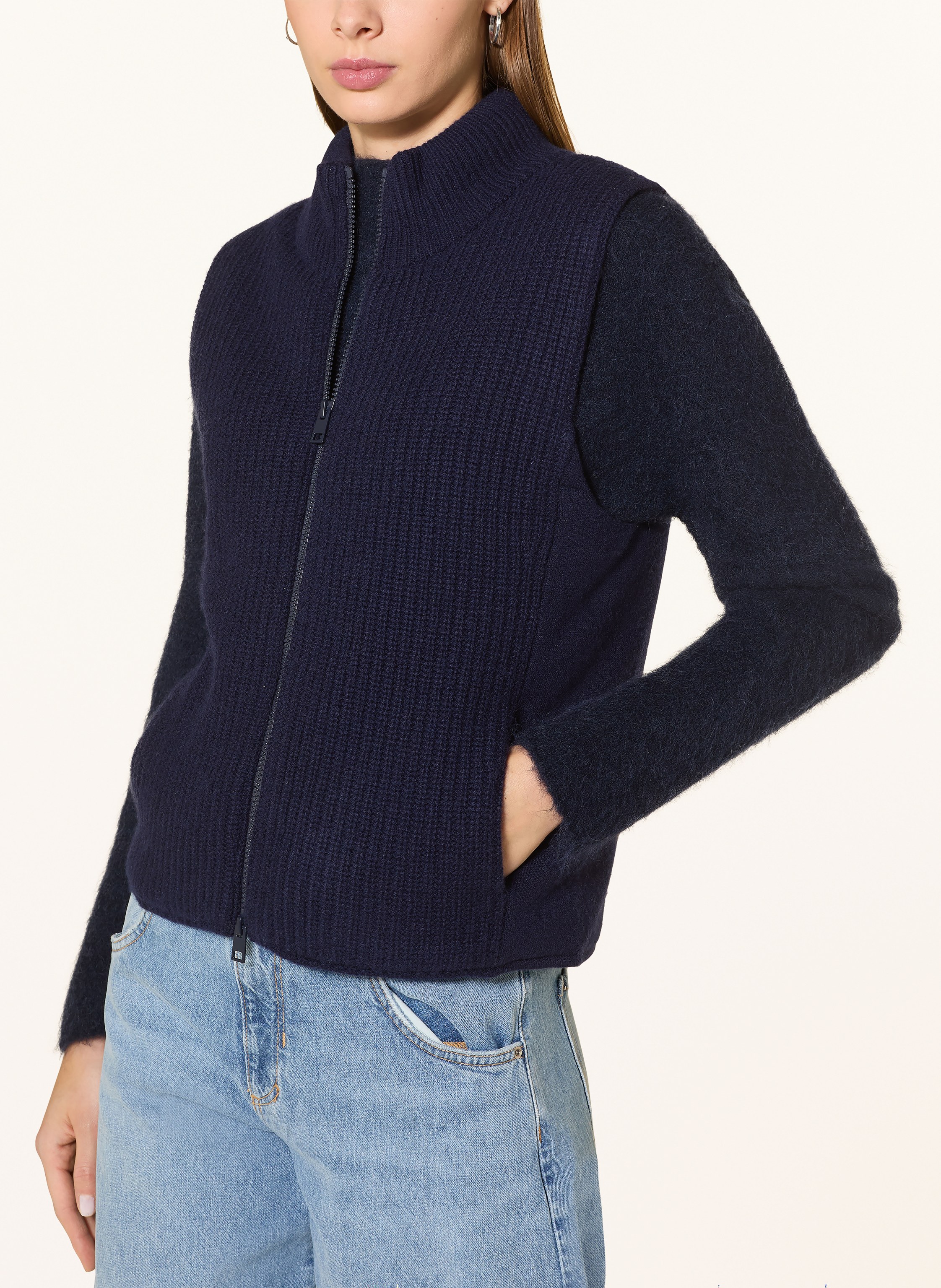 Thumbnail - Darling Harbour Strickweste blau