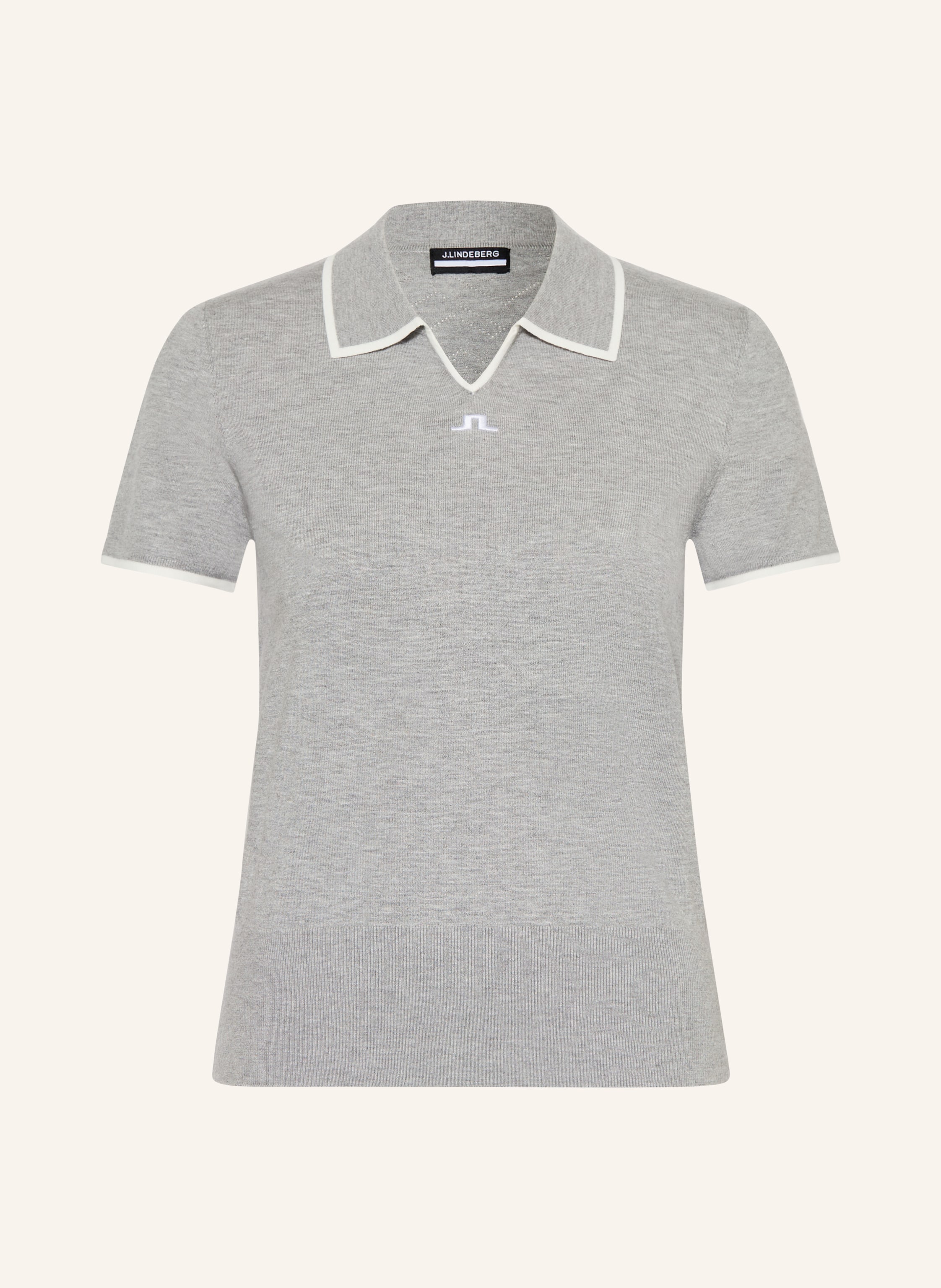 J.Lindeberg Funktions-Poloshirt grau