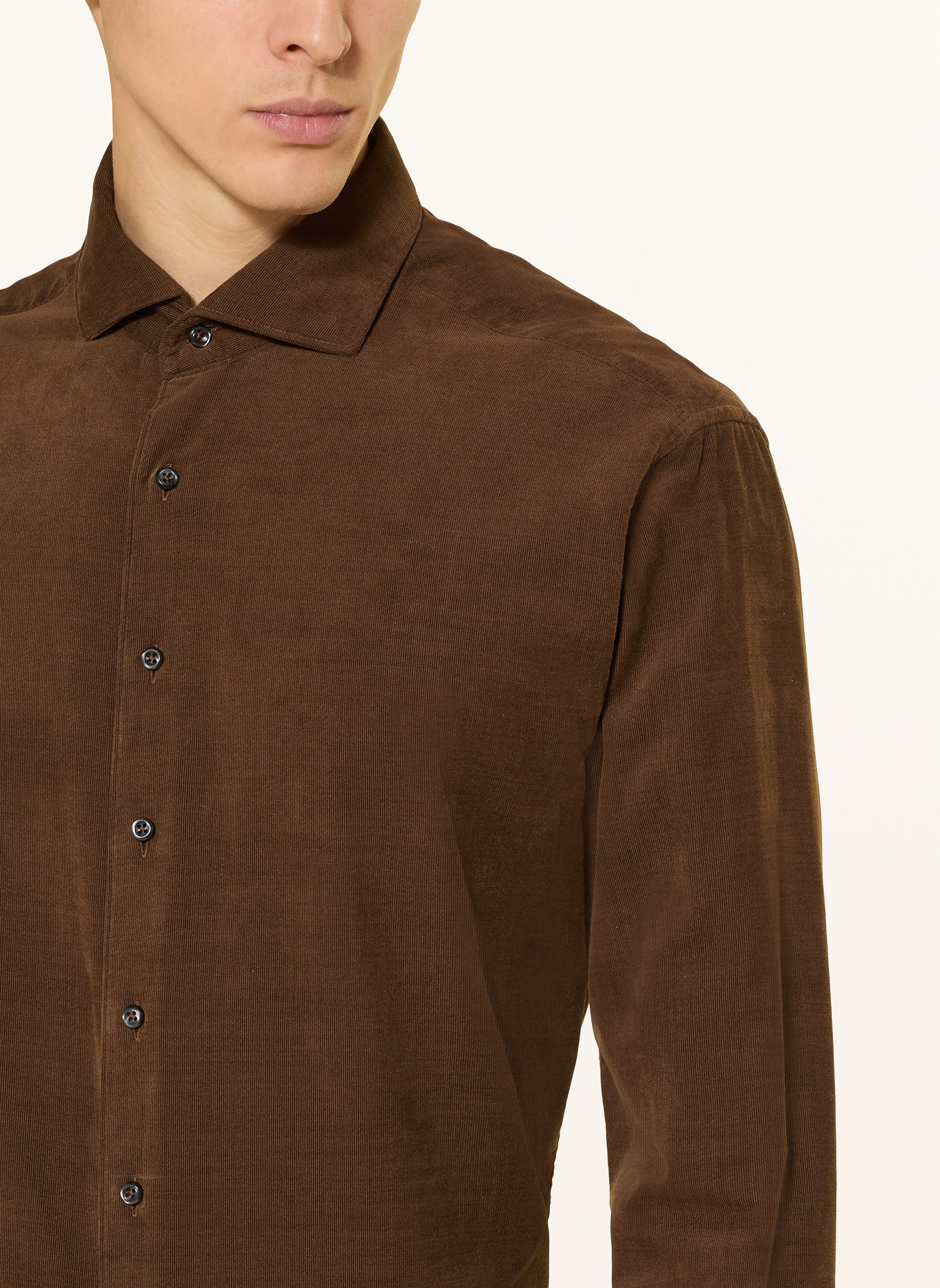 Thumbnail - 1863 By Eterna Cordhemd Modern Fit beige