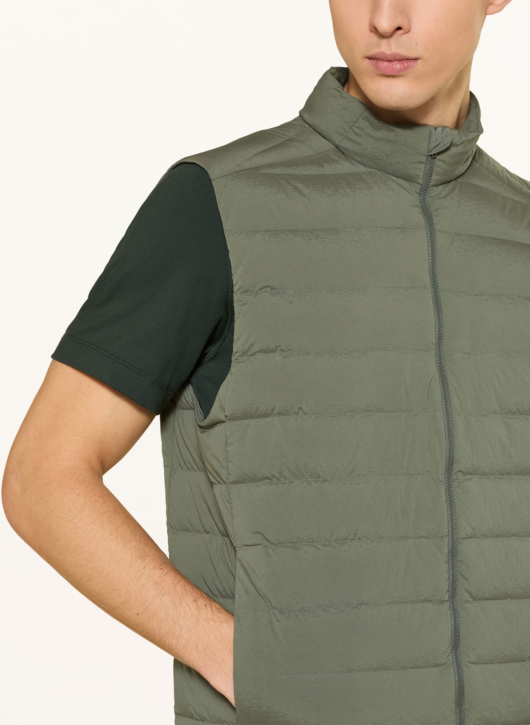 Thumbnail - Lululemon Daunenweste Navigation Down Vest gruen