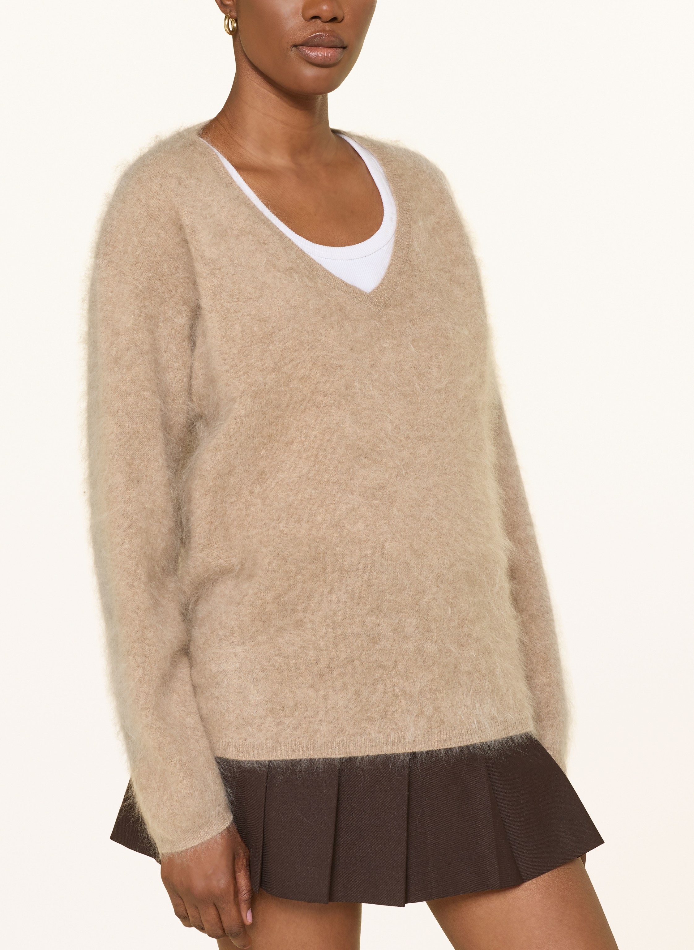 Thumbnail - Mrs & Hugs Cashmere-Pullover beige