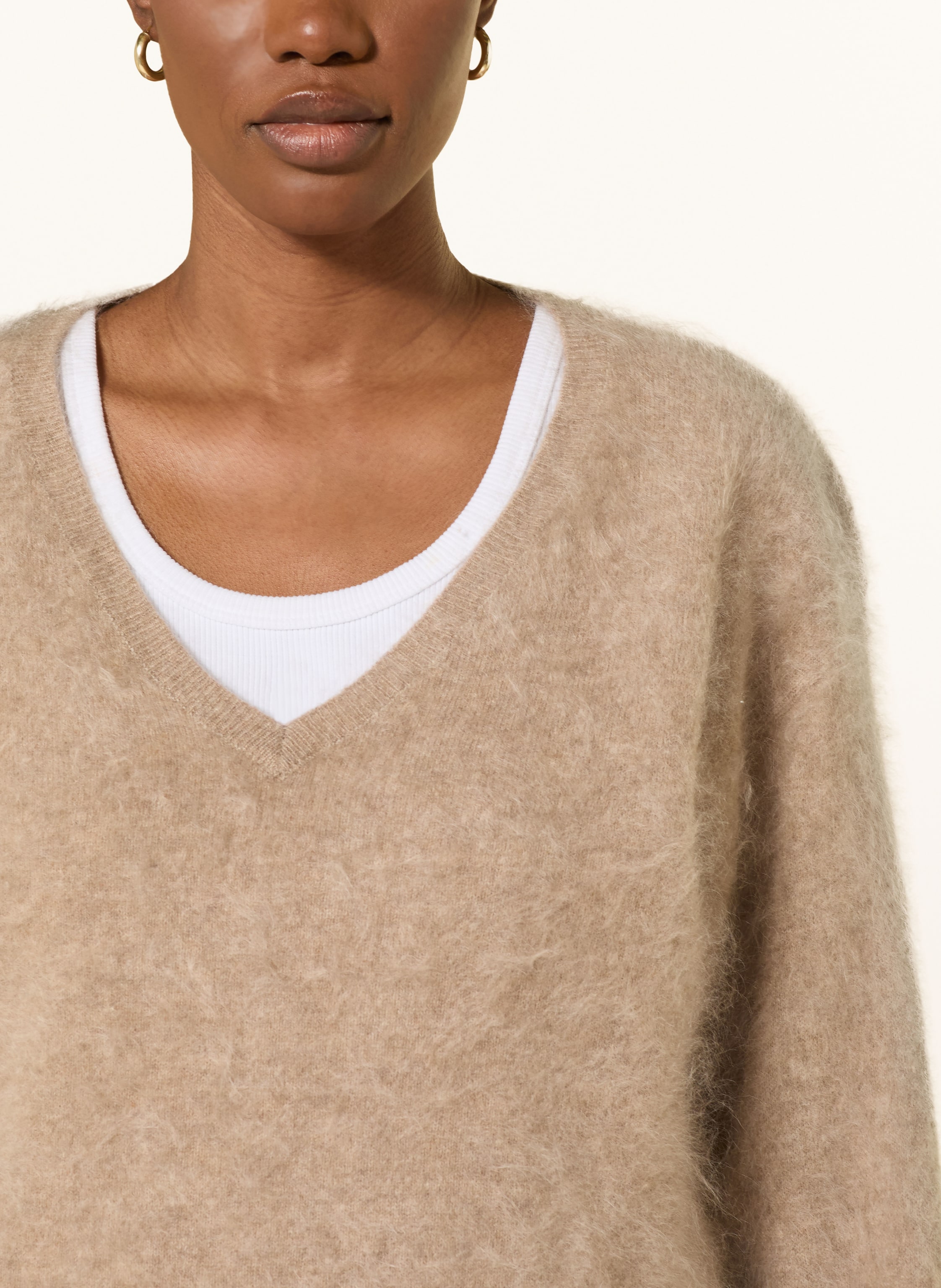Thumbnail - Mrs & Hugs Cashmere-Pullover beige