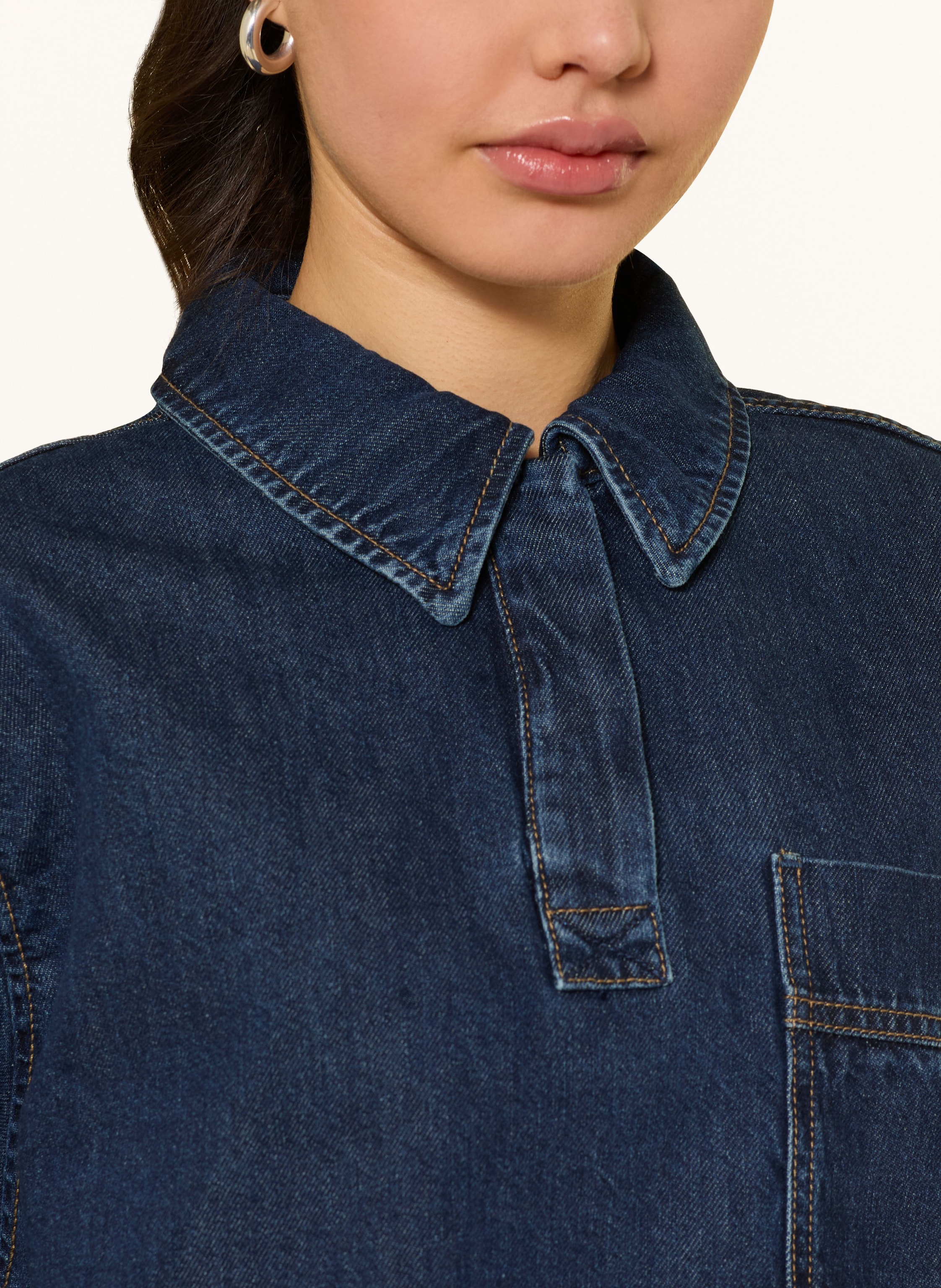 Thumbnail - Marc O'polo Denim Jeansbluse blau