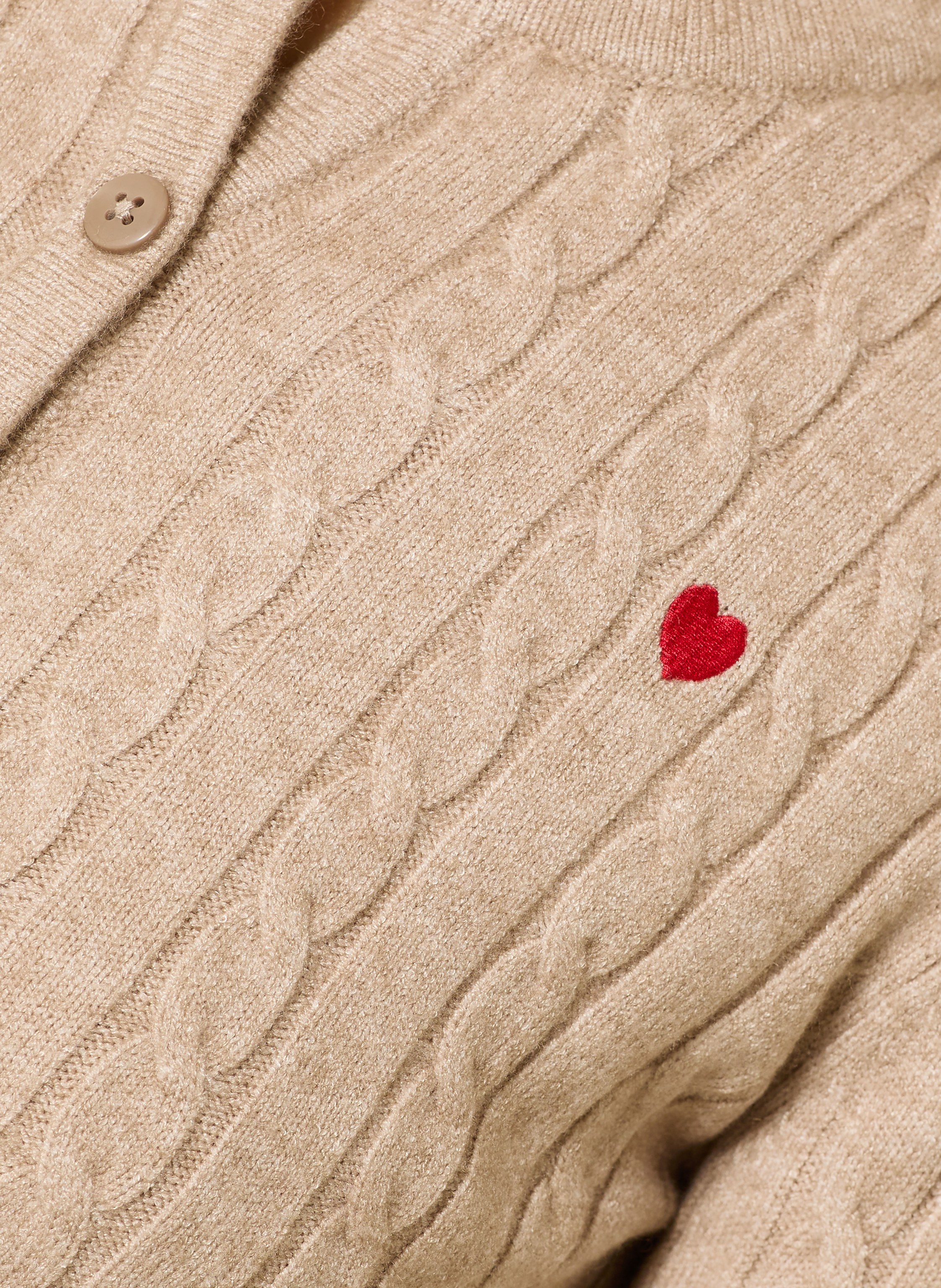 Thumbnail - Only Strickjacke beige