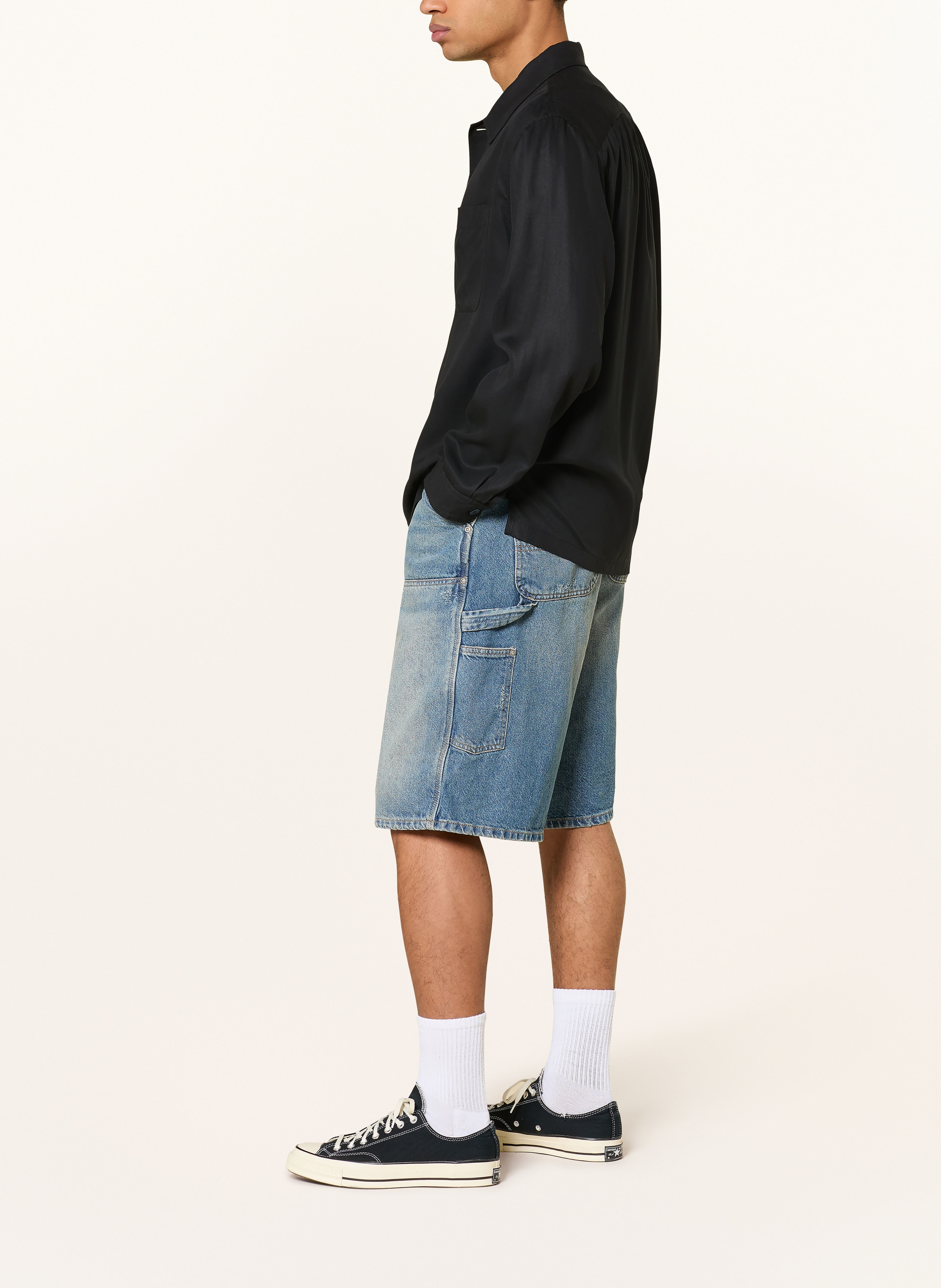 Thumbnail - Carhartt Wip Jeansshorts Og Aden Wide Fit blau