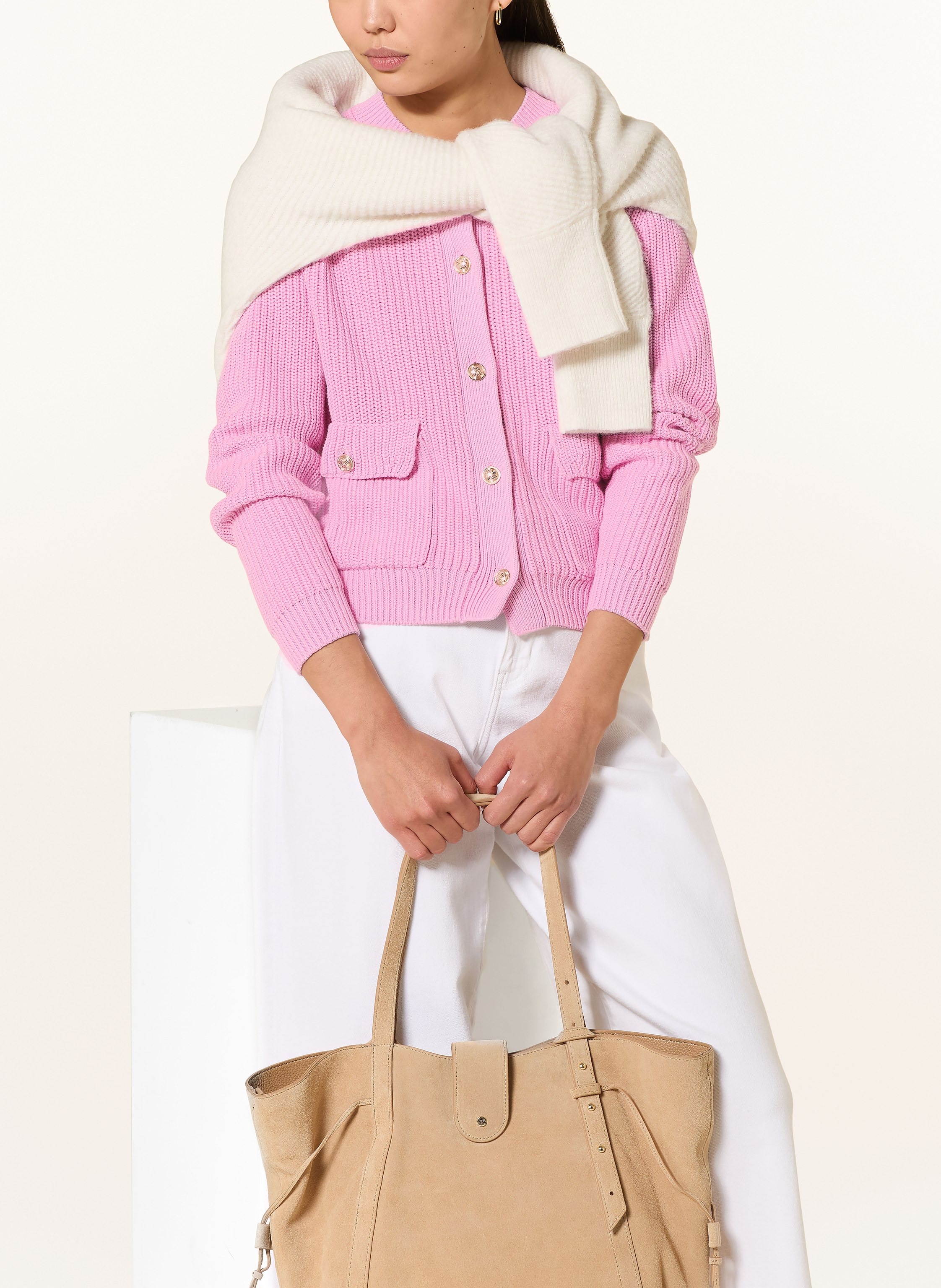 Thumbnail - Darling Harbour Strickjacke rosa