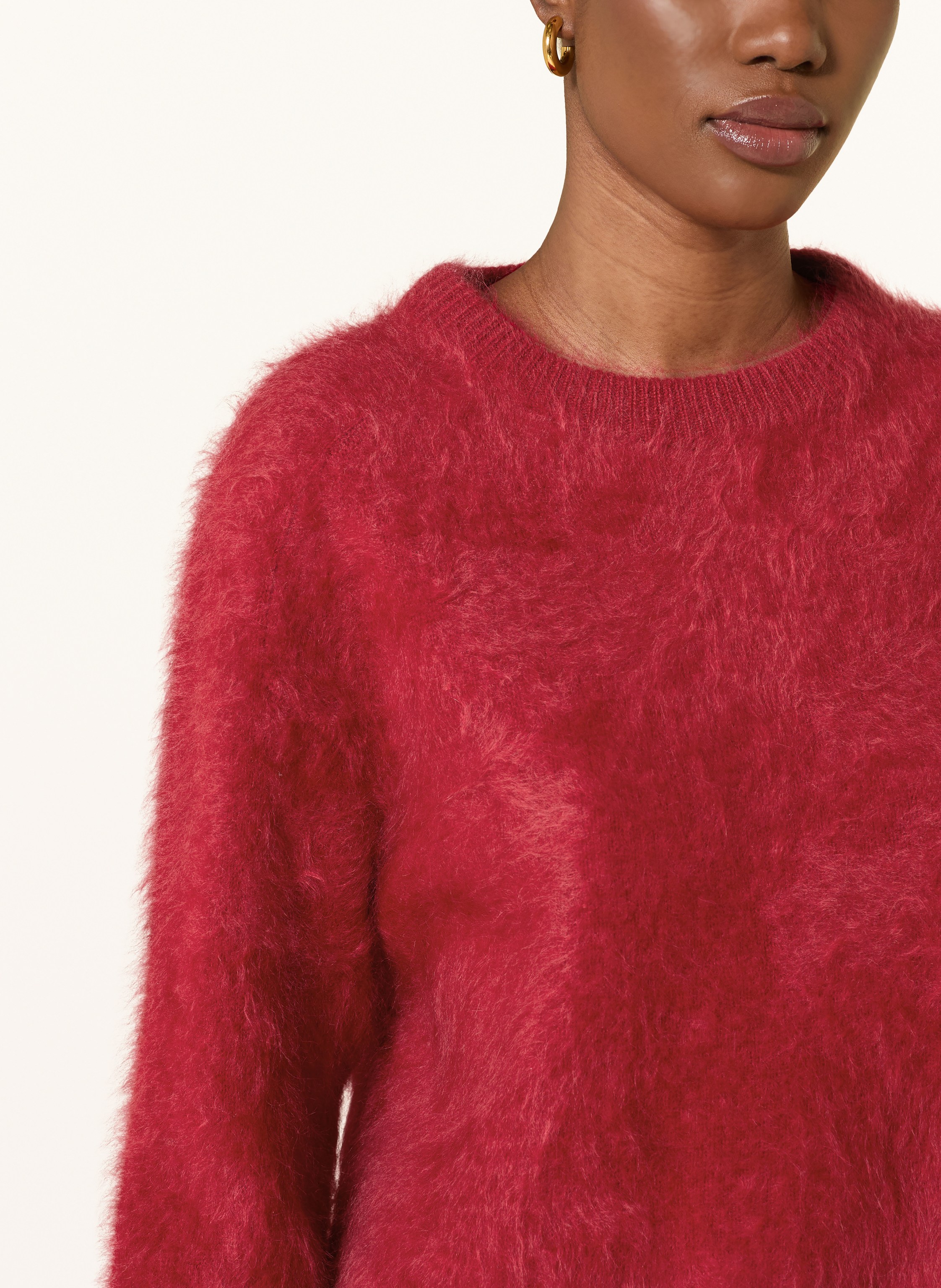 Thumbnail - Soft Goat Cashmere-Pullover rot