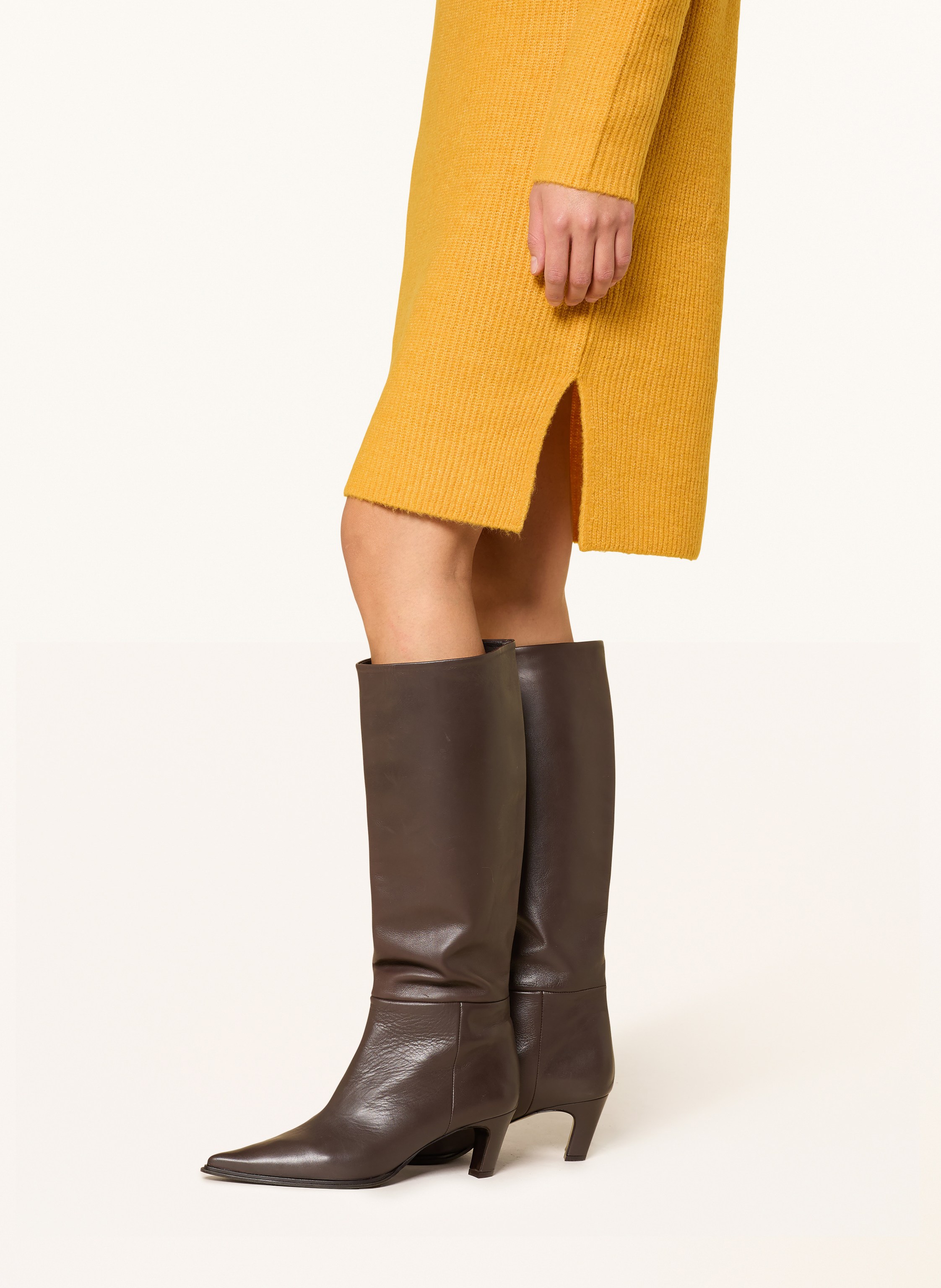 Thumbnail - Cartoon Strickkleid gelb