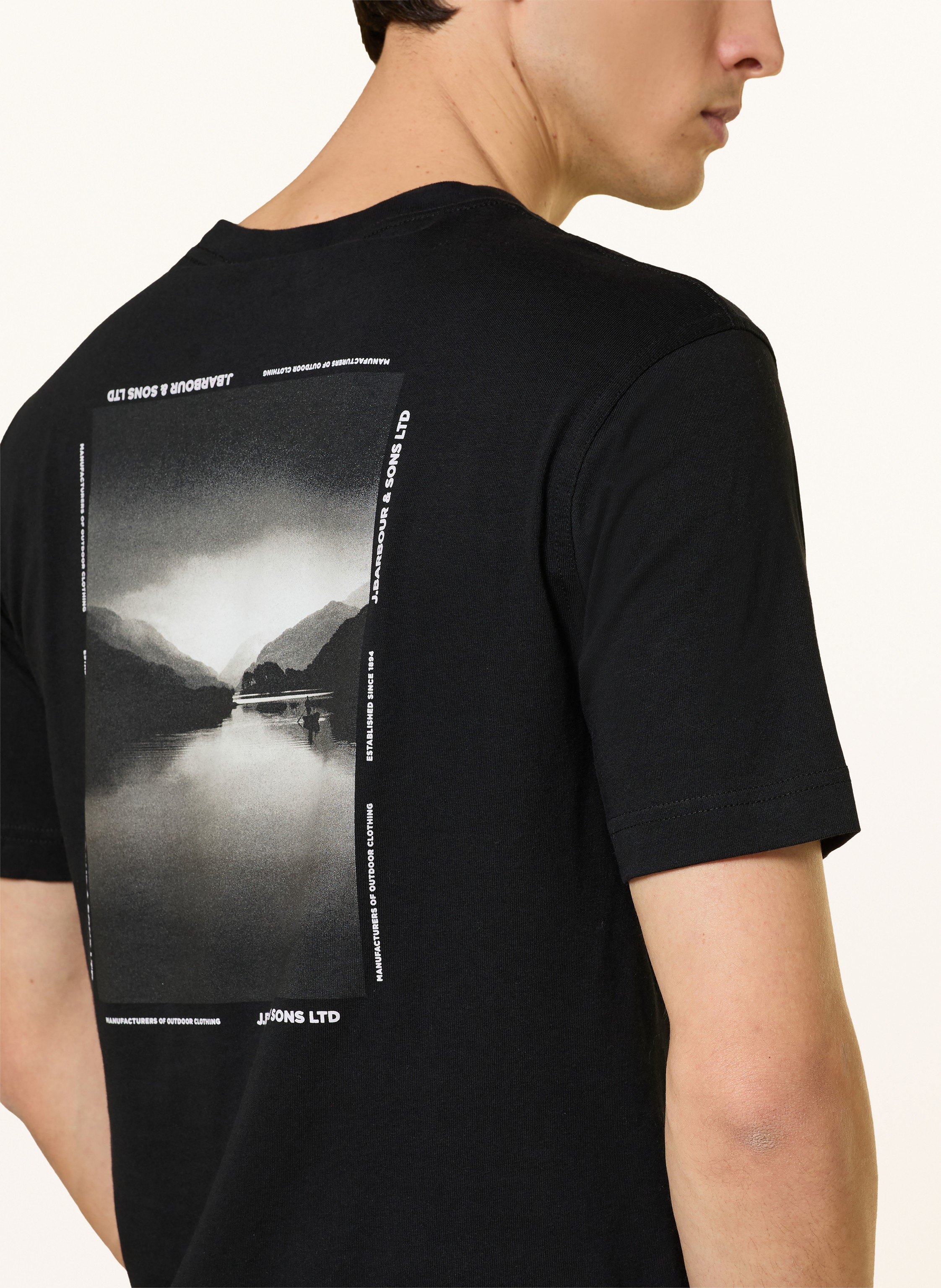 Thumbnail - Barbour T-Shirt Parkend schwarz