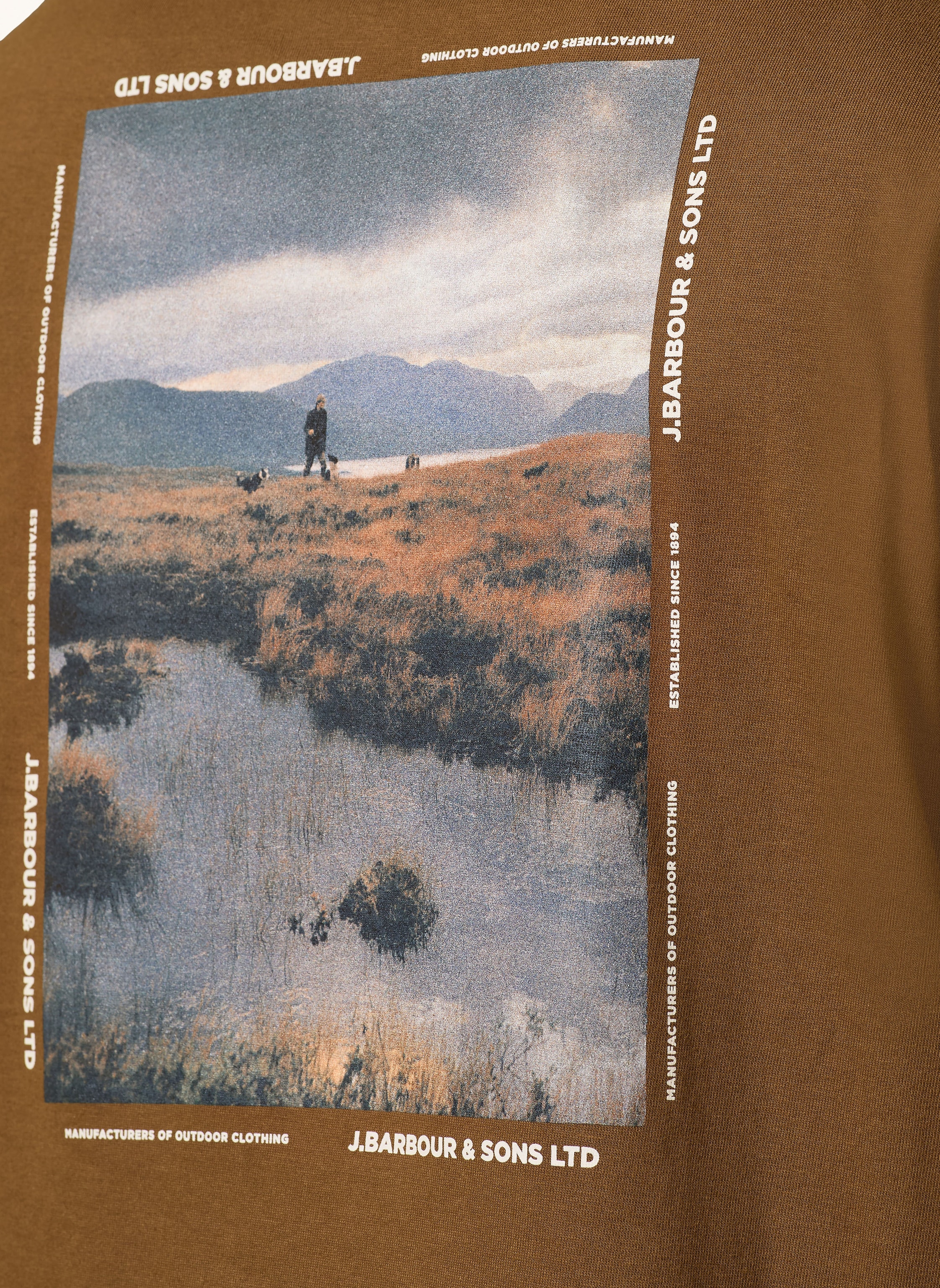 Thumbnail - Barbour T-Shirt Parkend braun