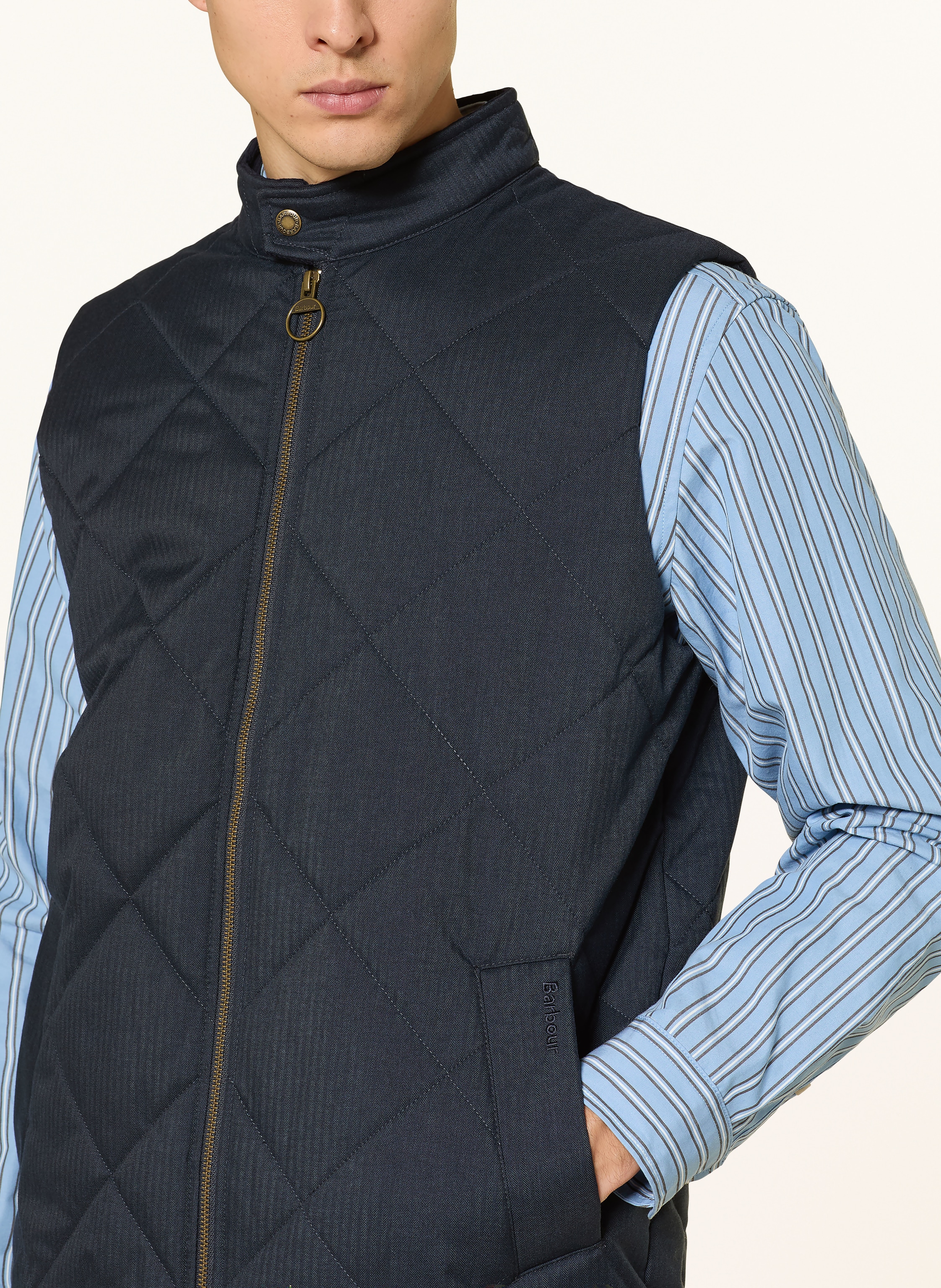 Thumbnail - Barbour Steppweste Harrington Gil blau