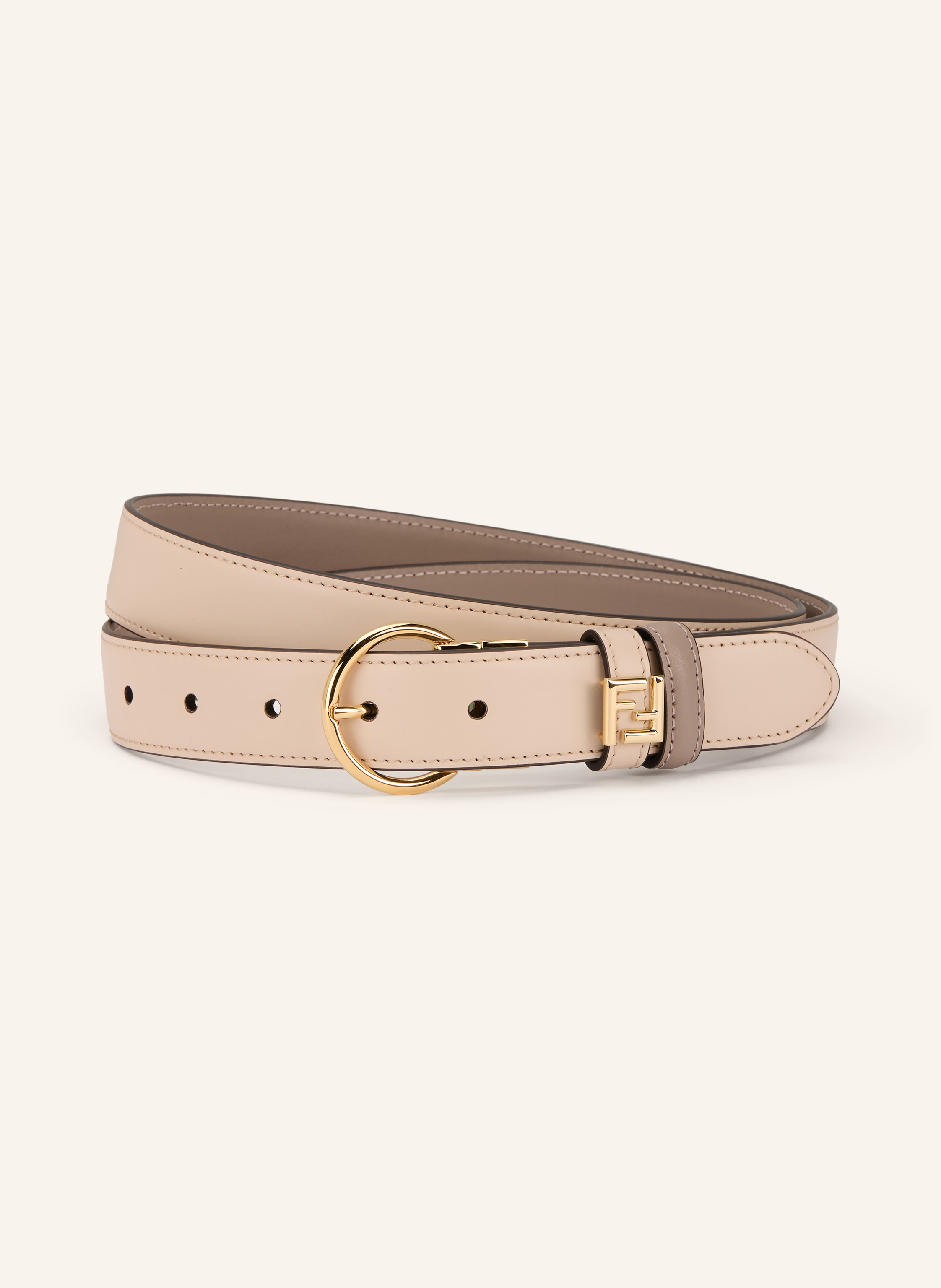 Fendi Fendi Ledergürtel Zum Wenden beige in ROSÉ