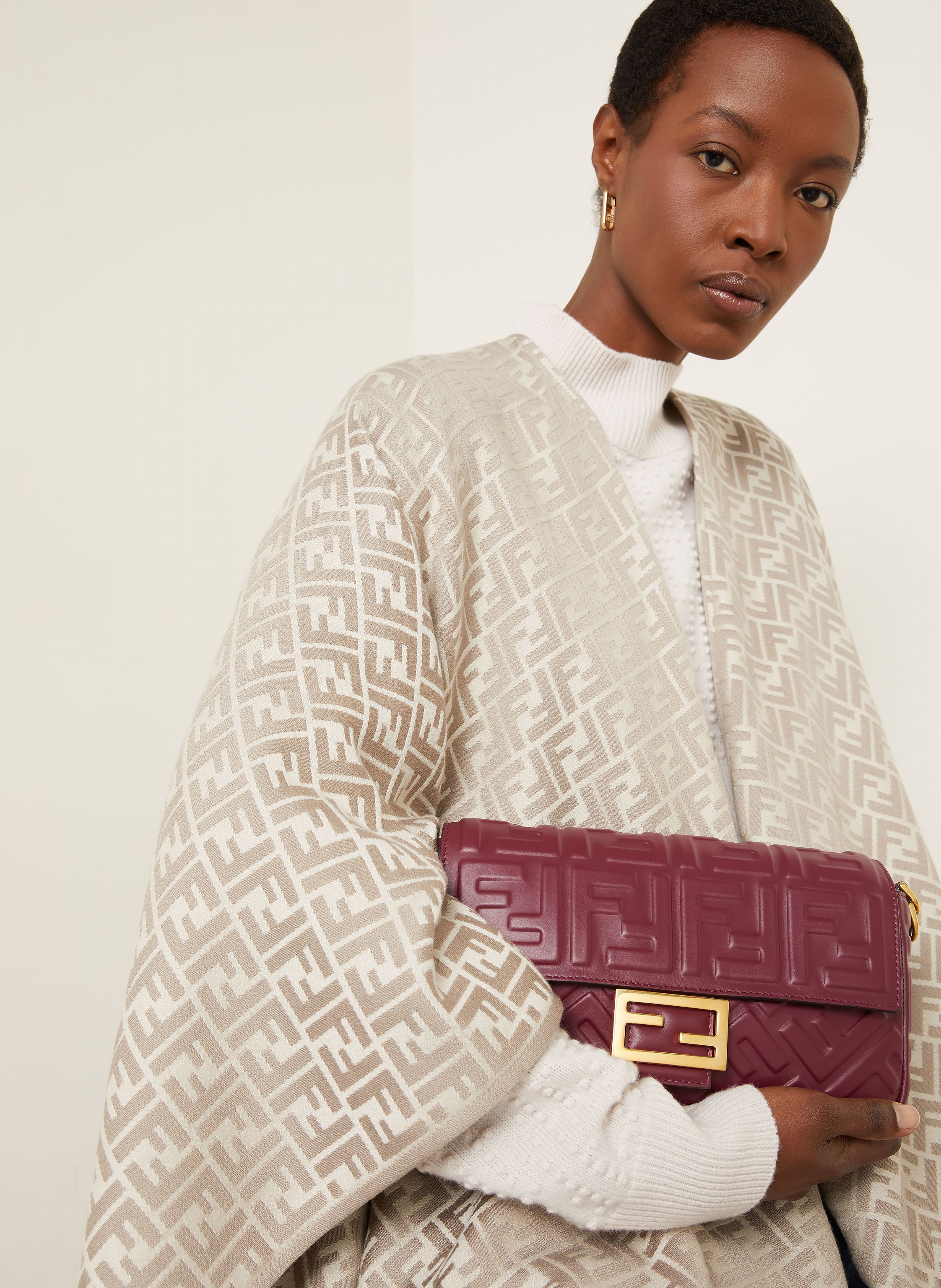 Thumbnail - Fendi Schultertasche Baguette Medium rot