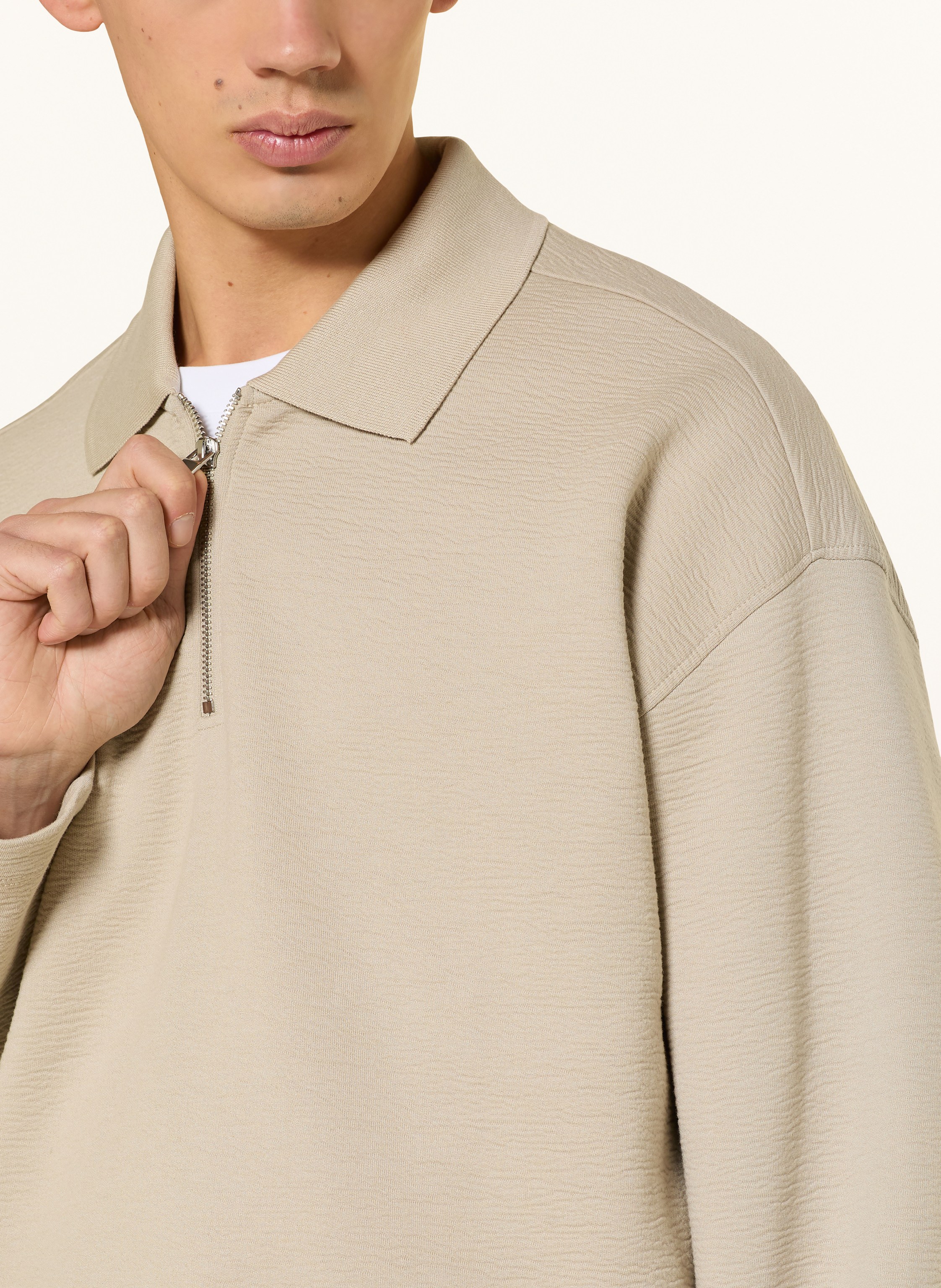 Thumbnail - Calvin Klein Sweat-Poloshirt Spacer gruen