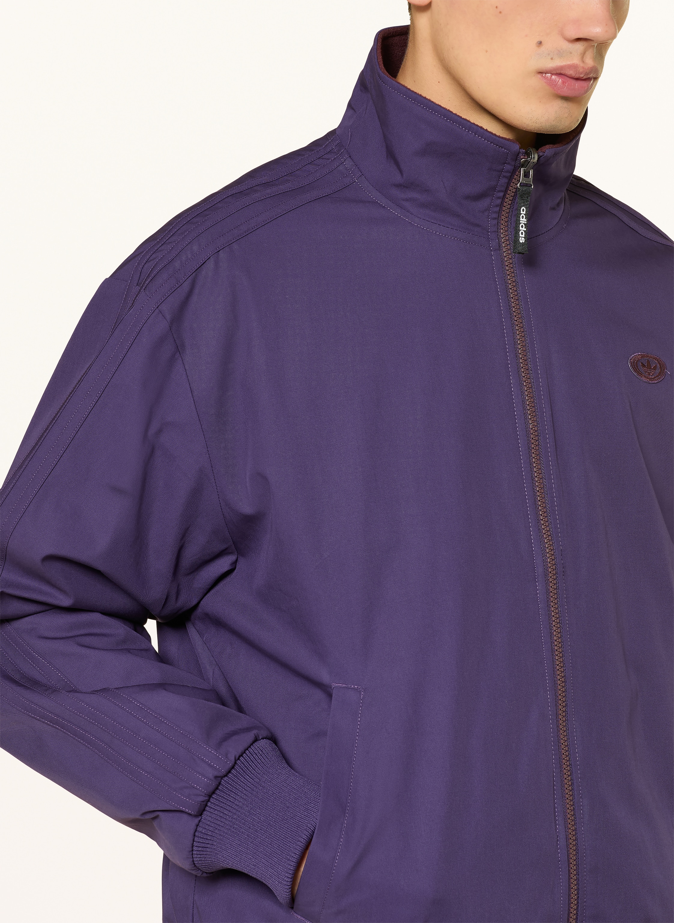 Thumbnail - Adidas Originals Fleecejacke Firebird  Zum Wenden lila