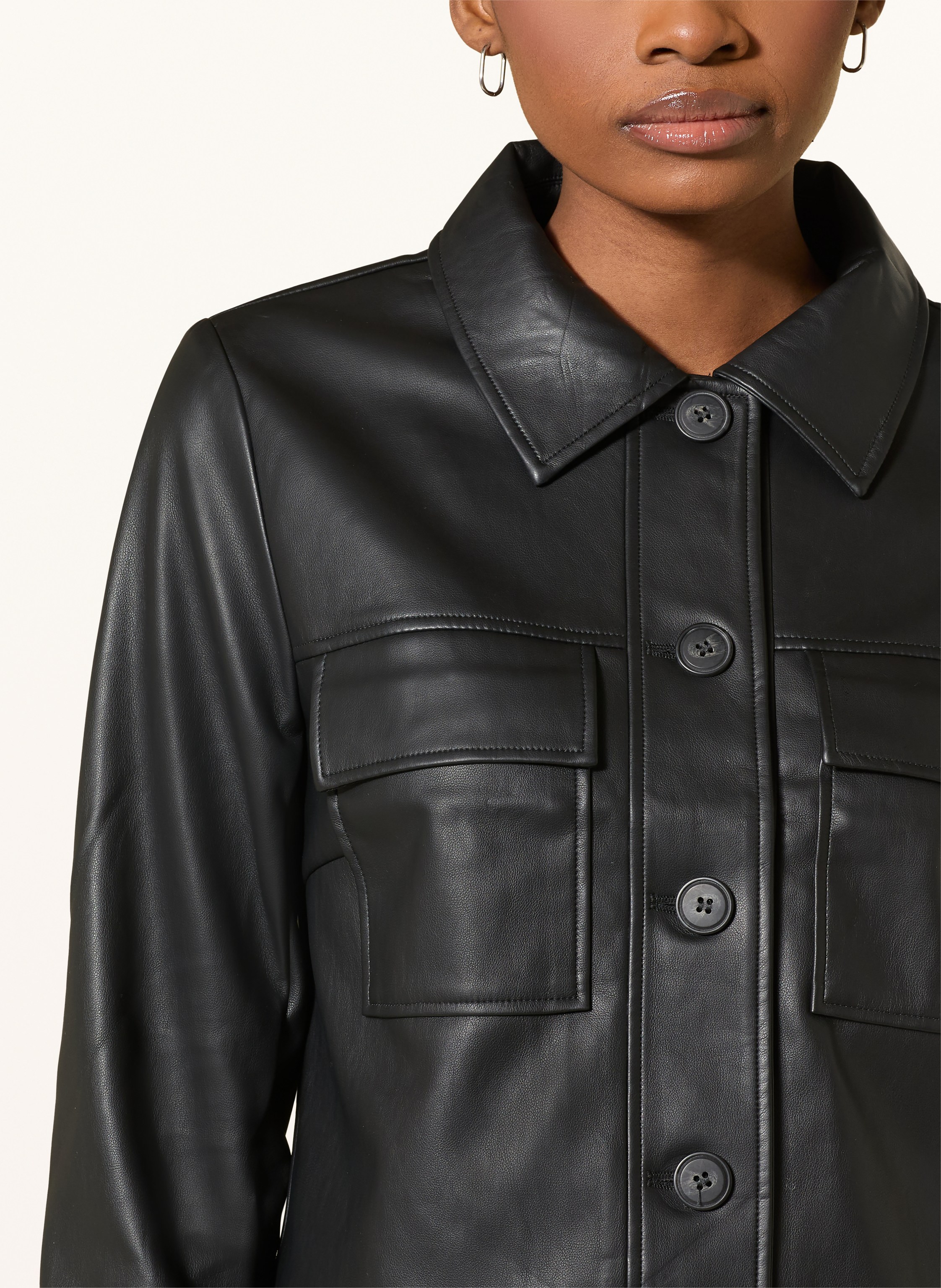 Thumbnail - Betty&Co Jacke In Lederoptik schwarz