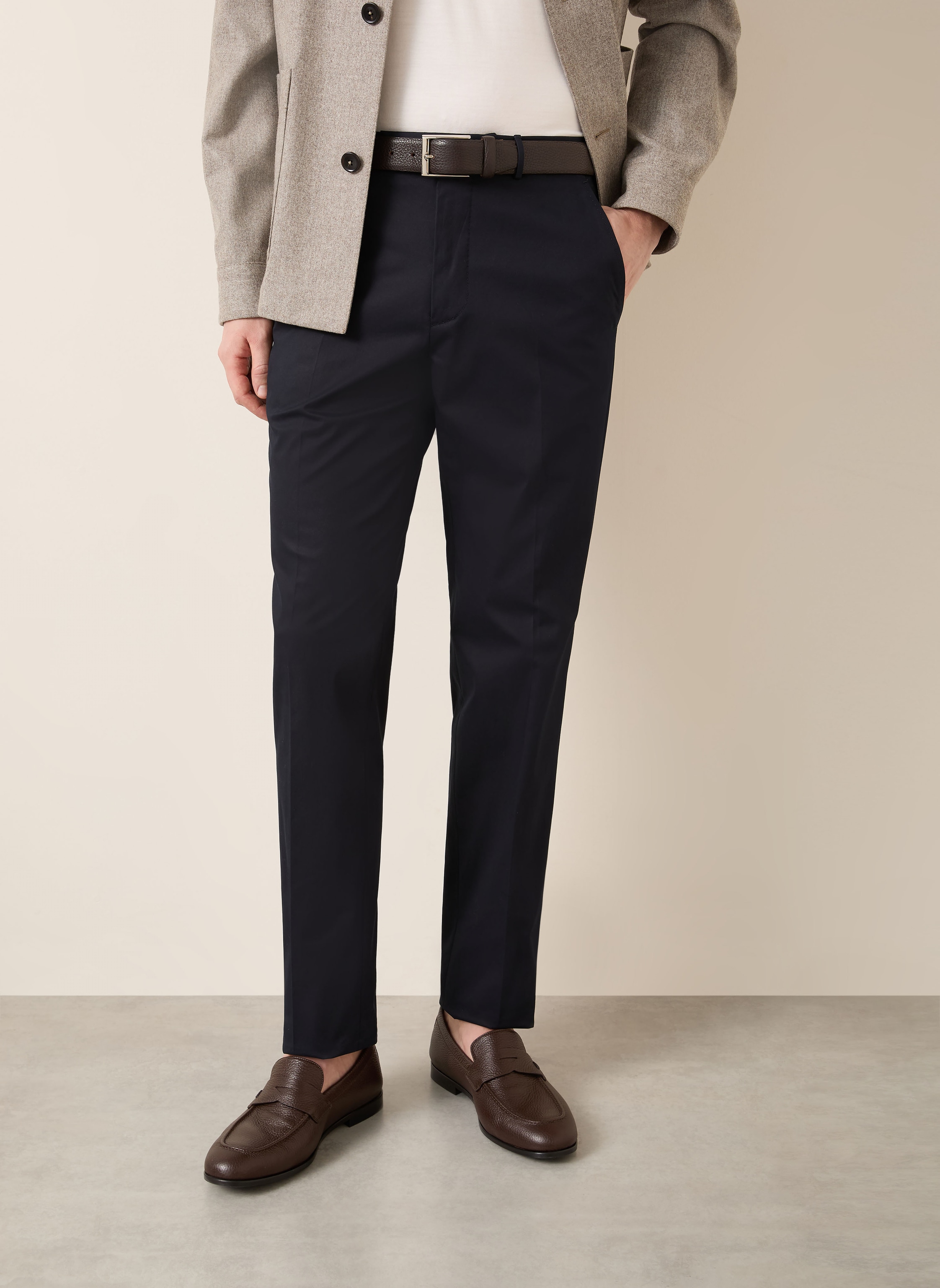 Thumbnail - Zegna Chino Extra Slim Fit blau