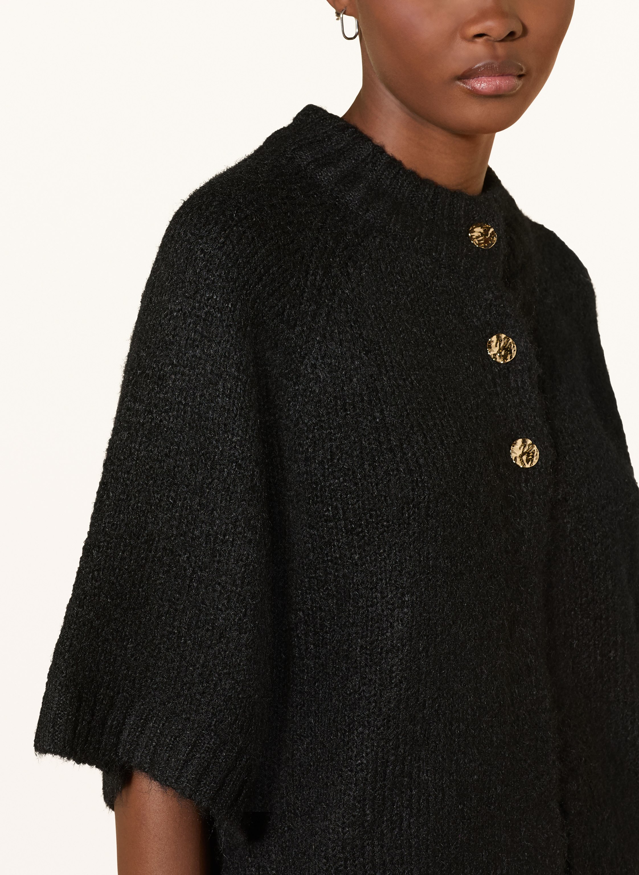 Thumbnail - Neo Noir Strickjacke Benuta Mit 3/4-Arm schwarz