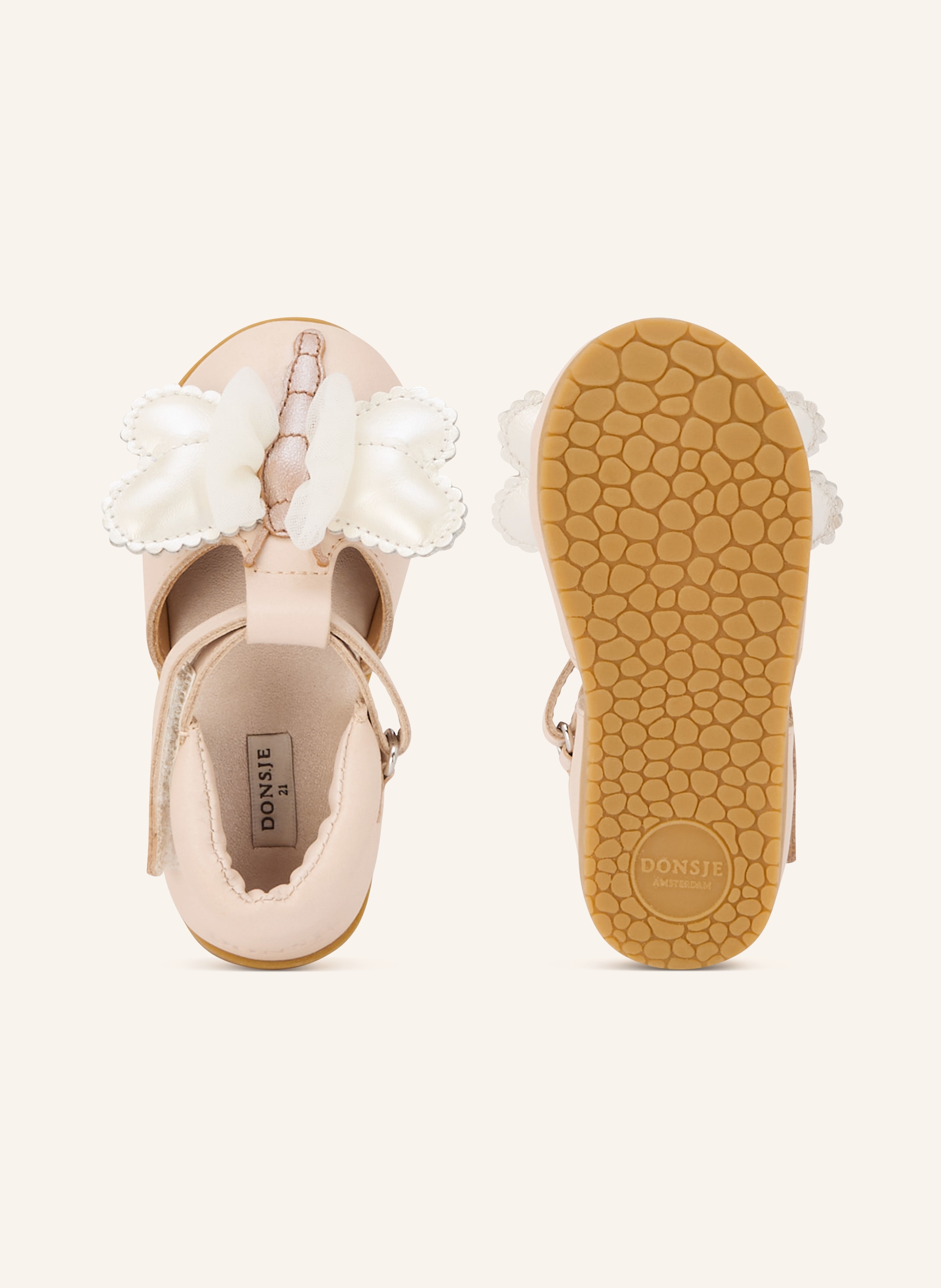 Thumbnail - Donsje Mary-Jane-Ballerinas rosa