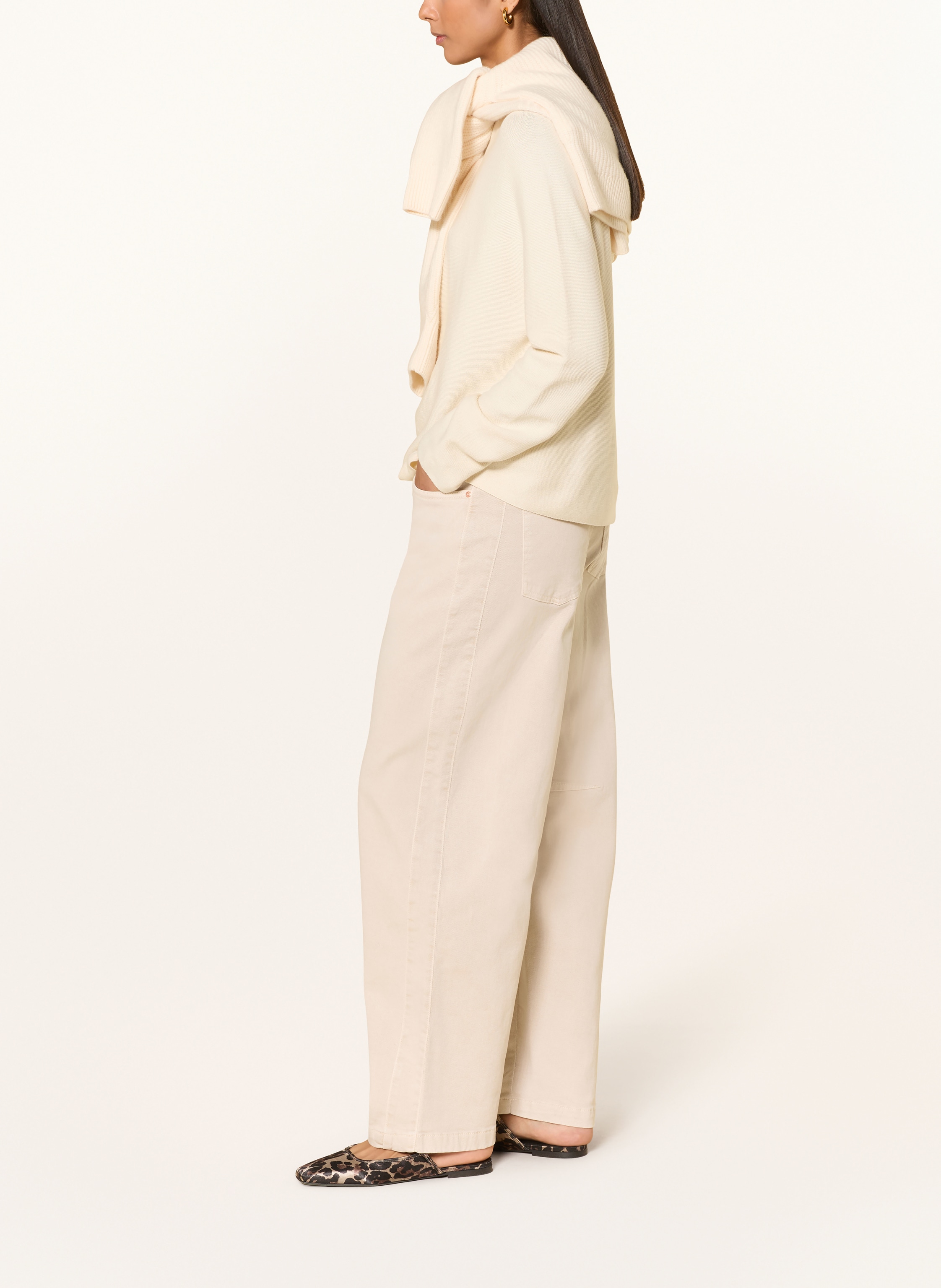 Thumbnail - Oui Barrel Jeans weiss