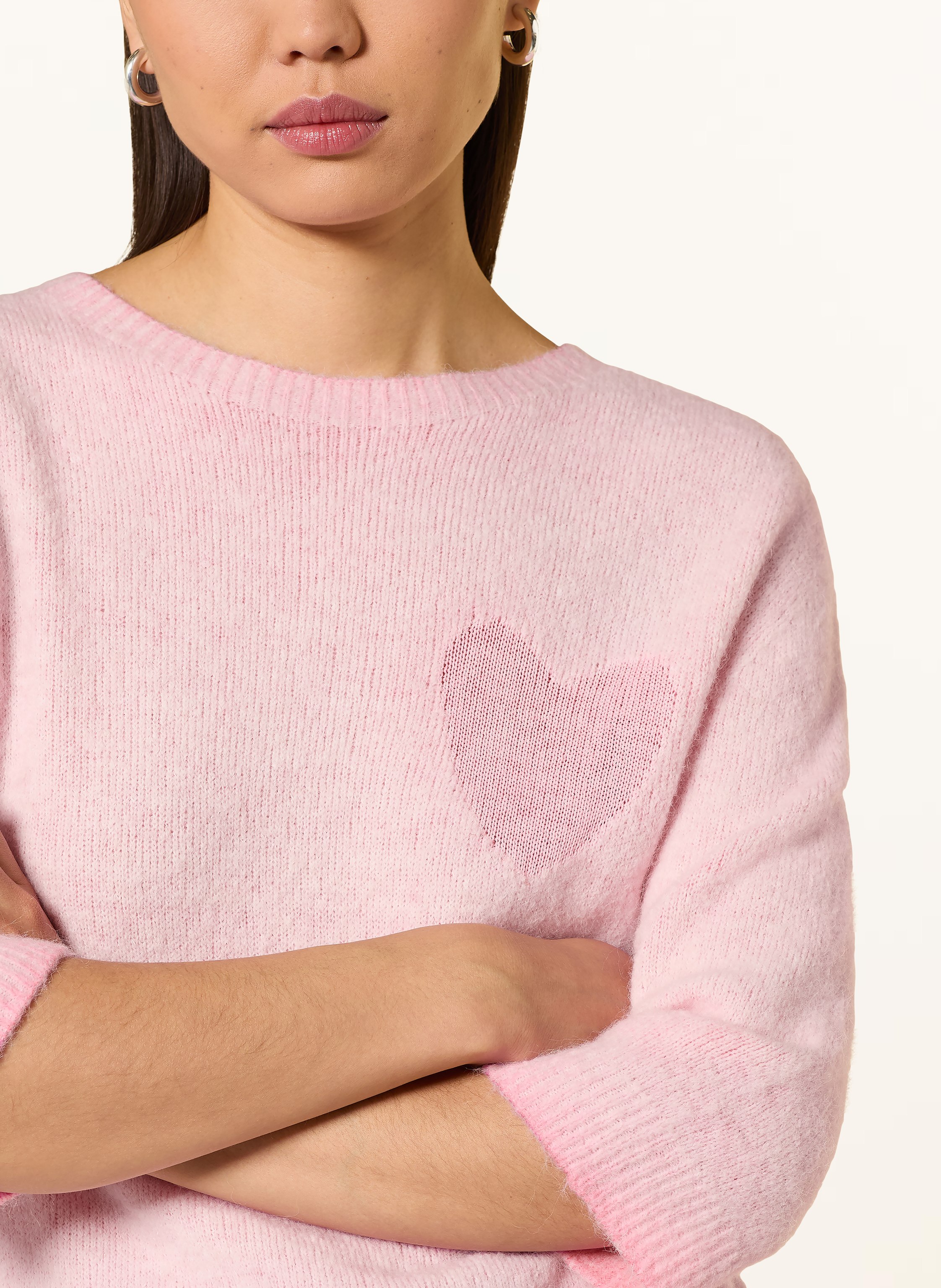 Thumbnail - Oui Pullover Mit 3/4-Arm rosa