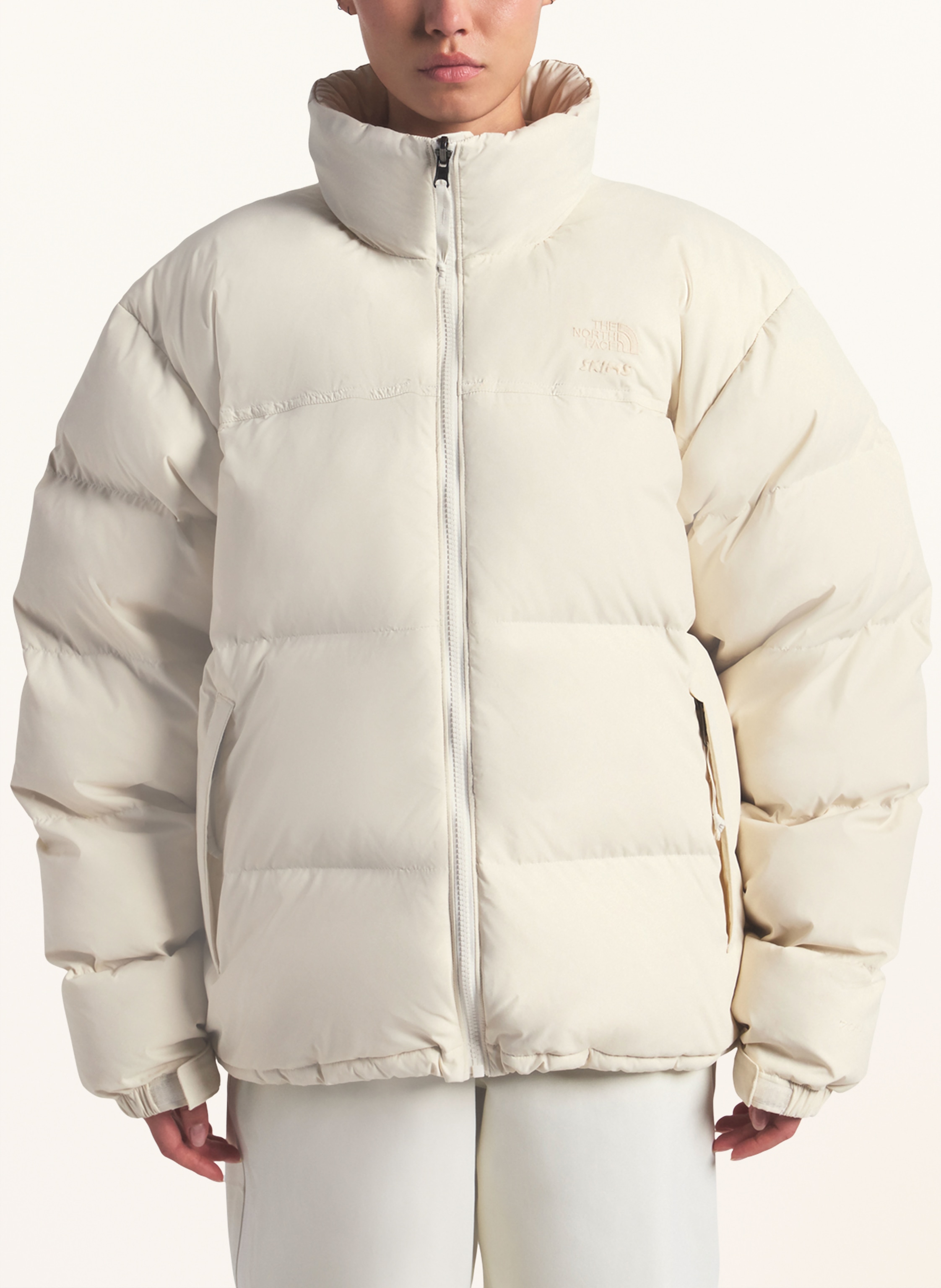 Thumbnail - The North Face X Skims Daunenjacke Tnf X Project K 96 Nuptse weiss
