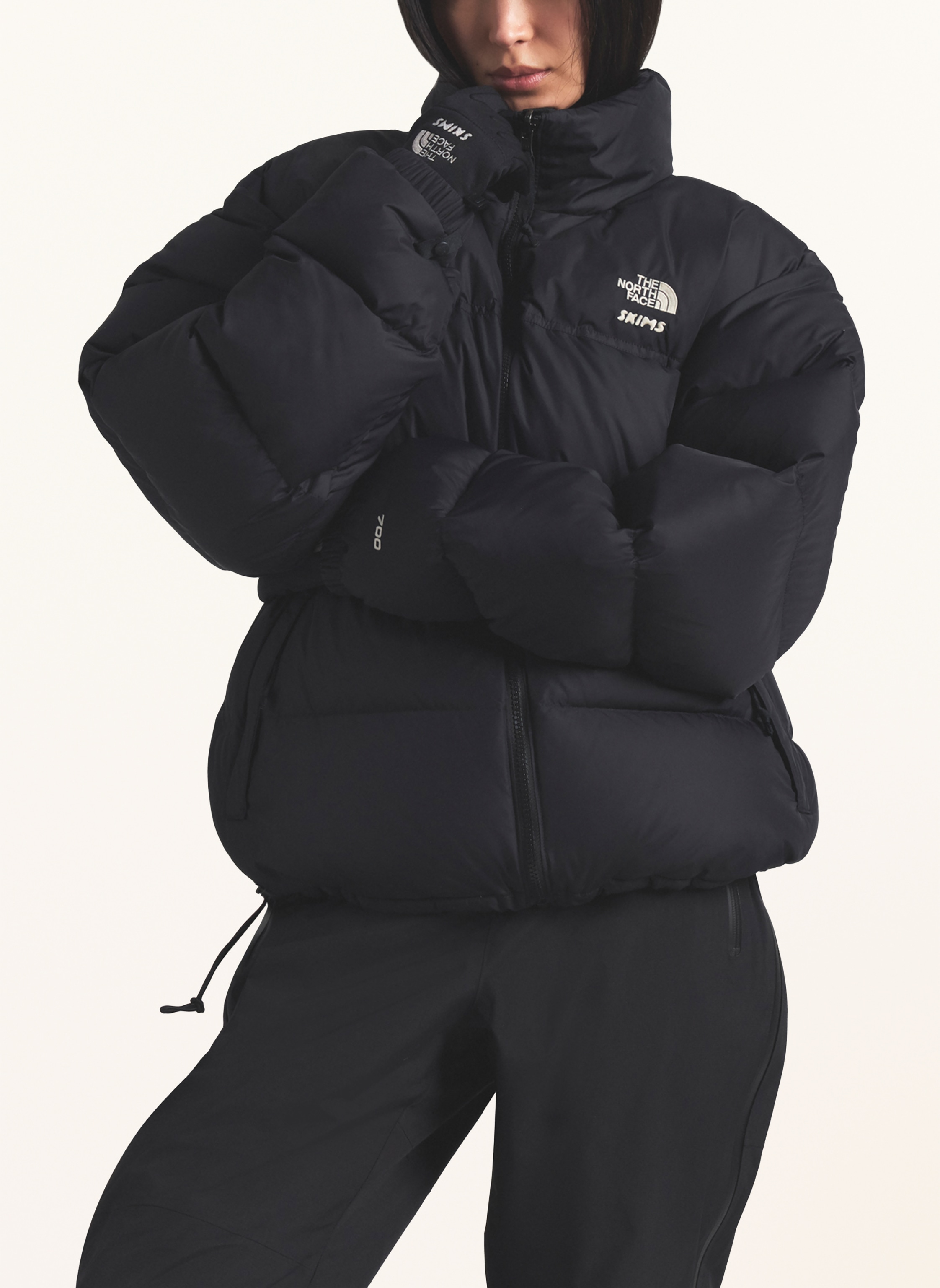 Thumbnail - The North Face X Skims Daunenjacke Tnf X Project K 96 Nuptse schwarz