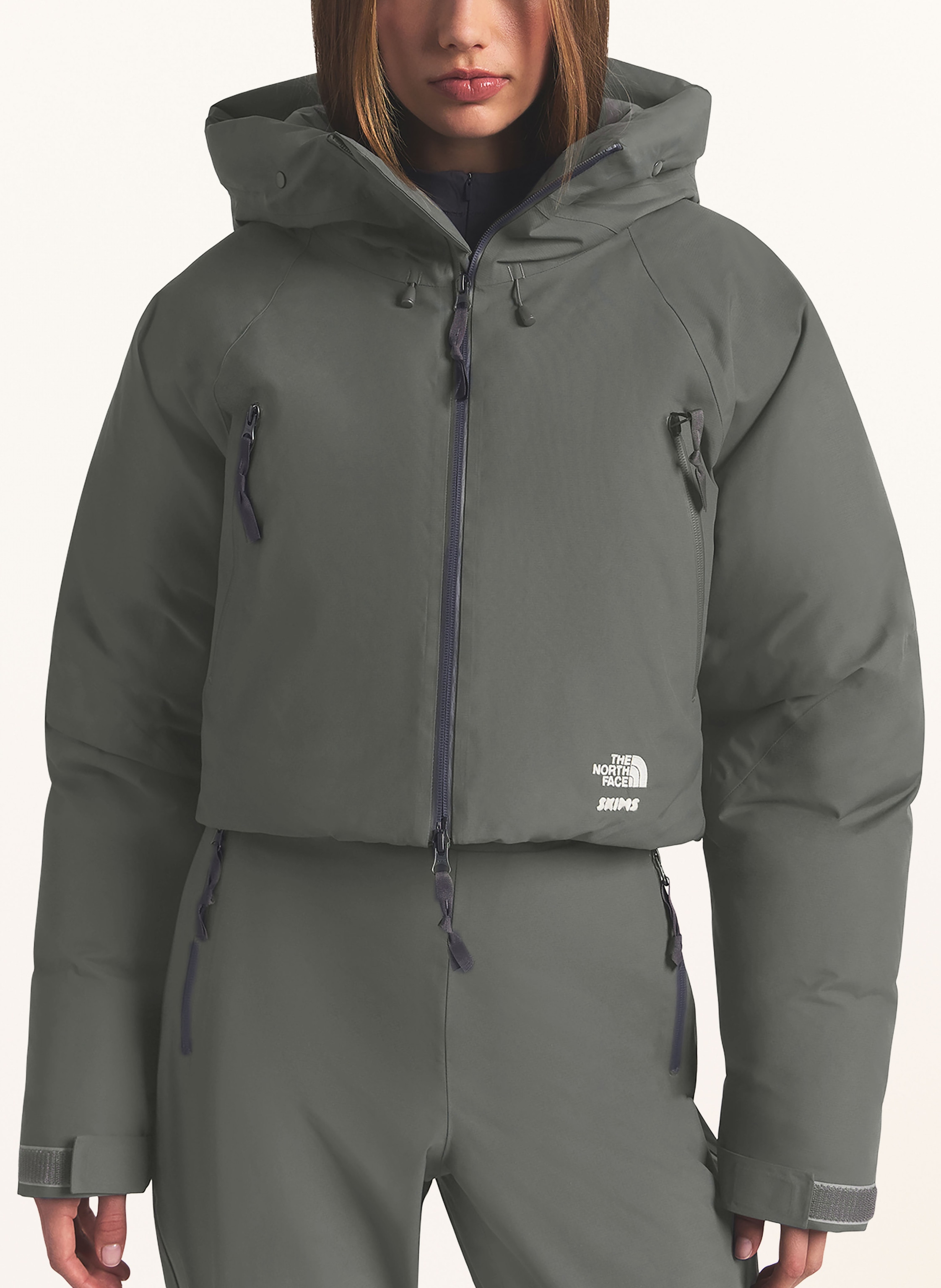 Thumbnail - The North Face X Skims Daunenjacke Tnf X Project K grau