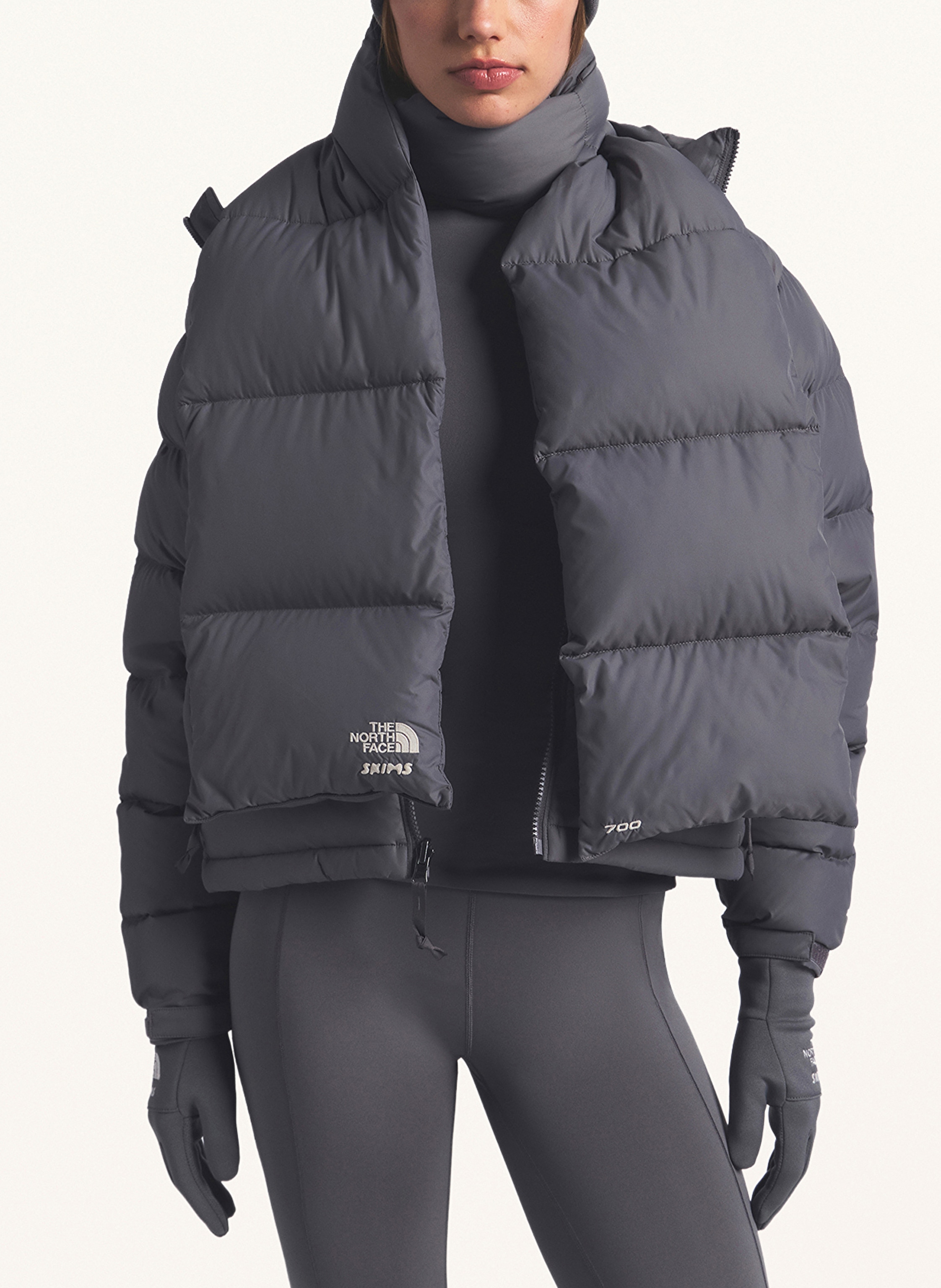 Thumbnail - The North Face X Skims Daunenschal Tnf X Project K grau