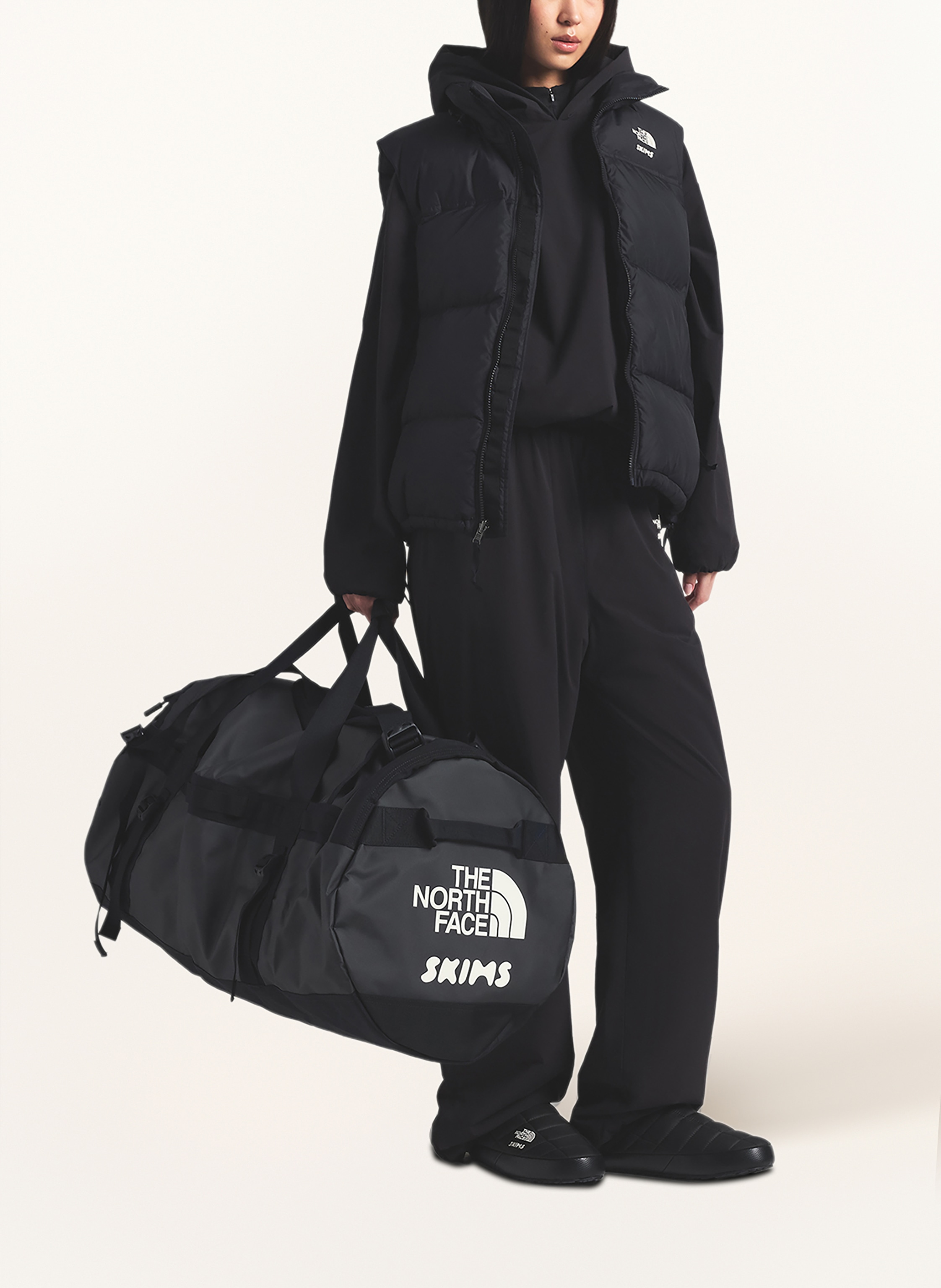 Thumbnail - The North Face X Skims Reisetasche Tnf X Project K Base Camp Duffel L 95 L schwarz