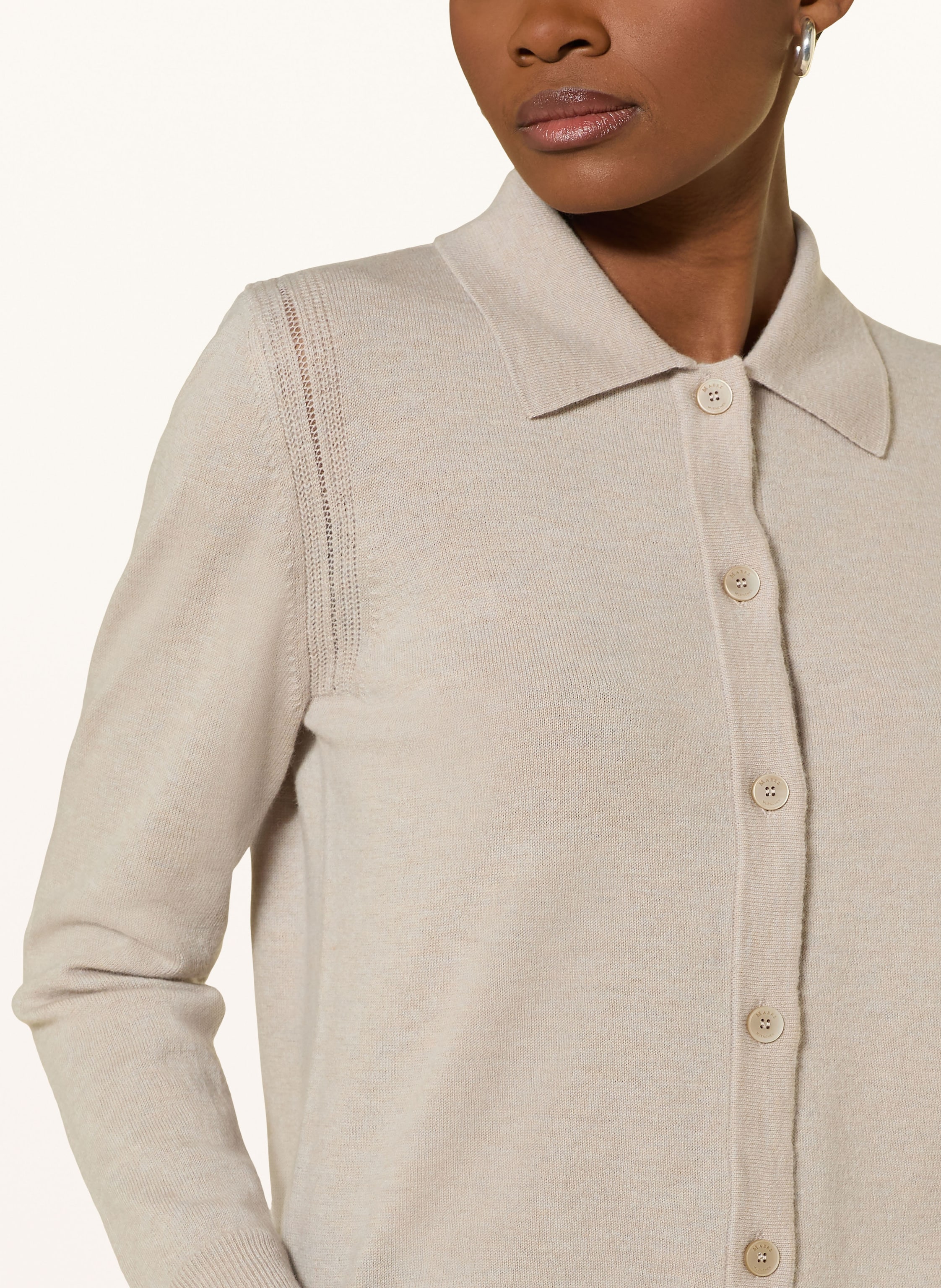 Thumbnail - Maerz Muenchen Strickjacke beige