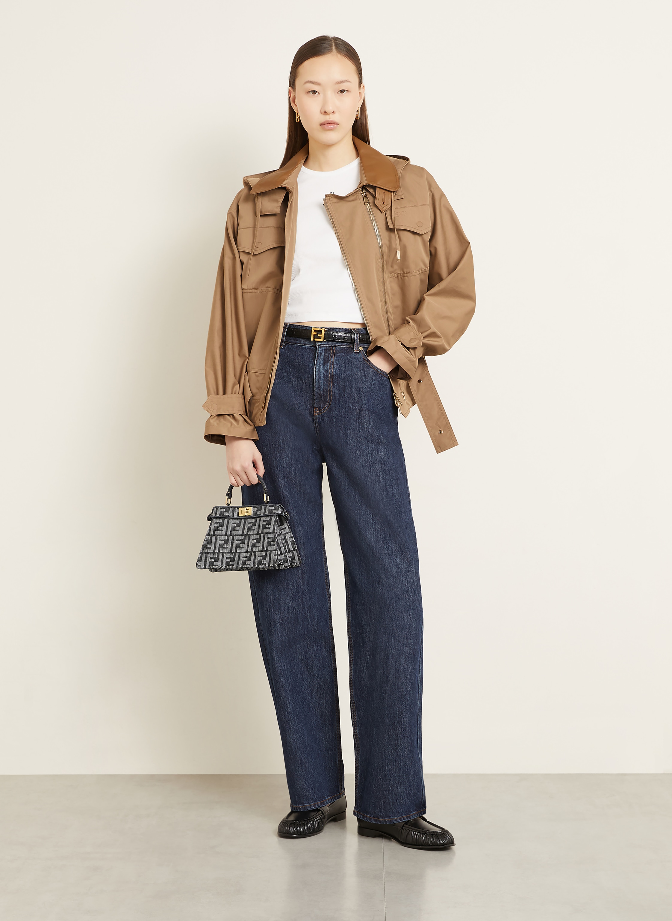 Thumbnail - Fendi Handtasche Peekaboo Iseeu schwarz