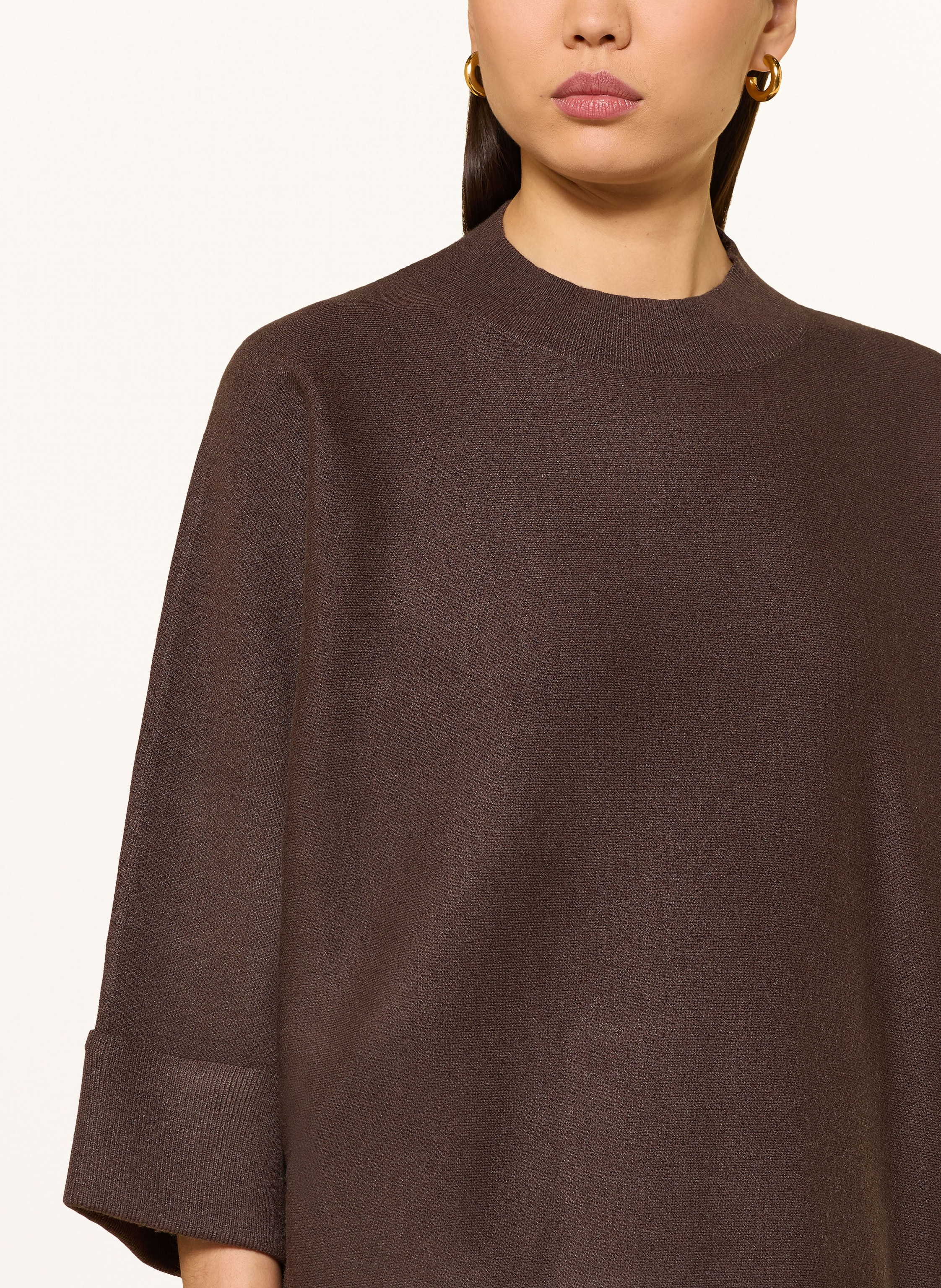 Thumbnail - Comma Oversized-Pullover Mit 3/4-Arm braun