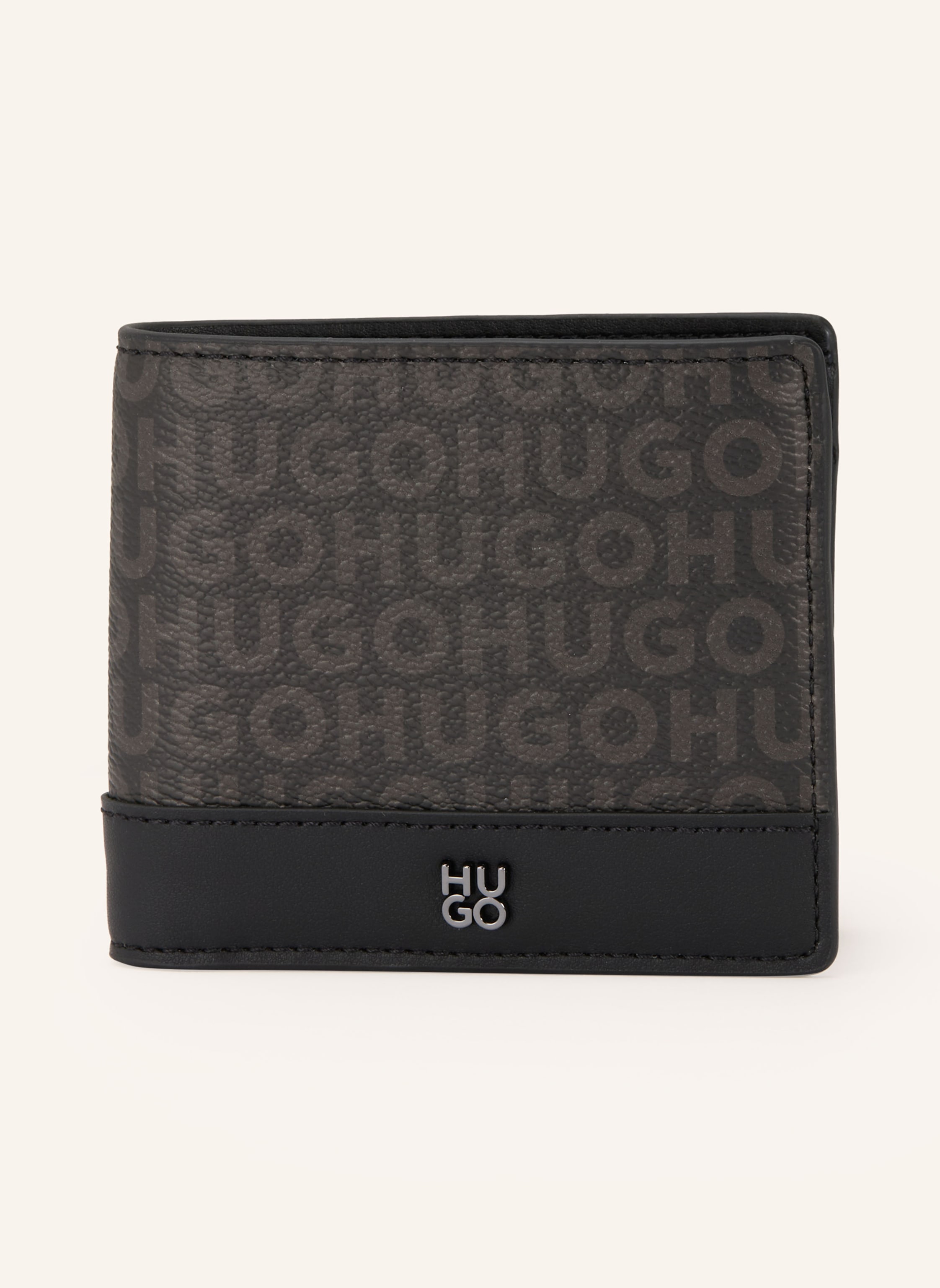 Hugo Hugo Geldbörse Quantic schwarz in SCHWARZ / BRAUN / TAUPE
